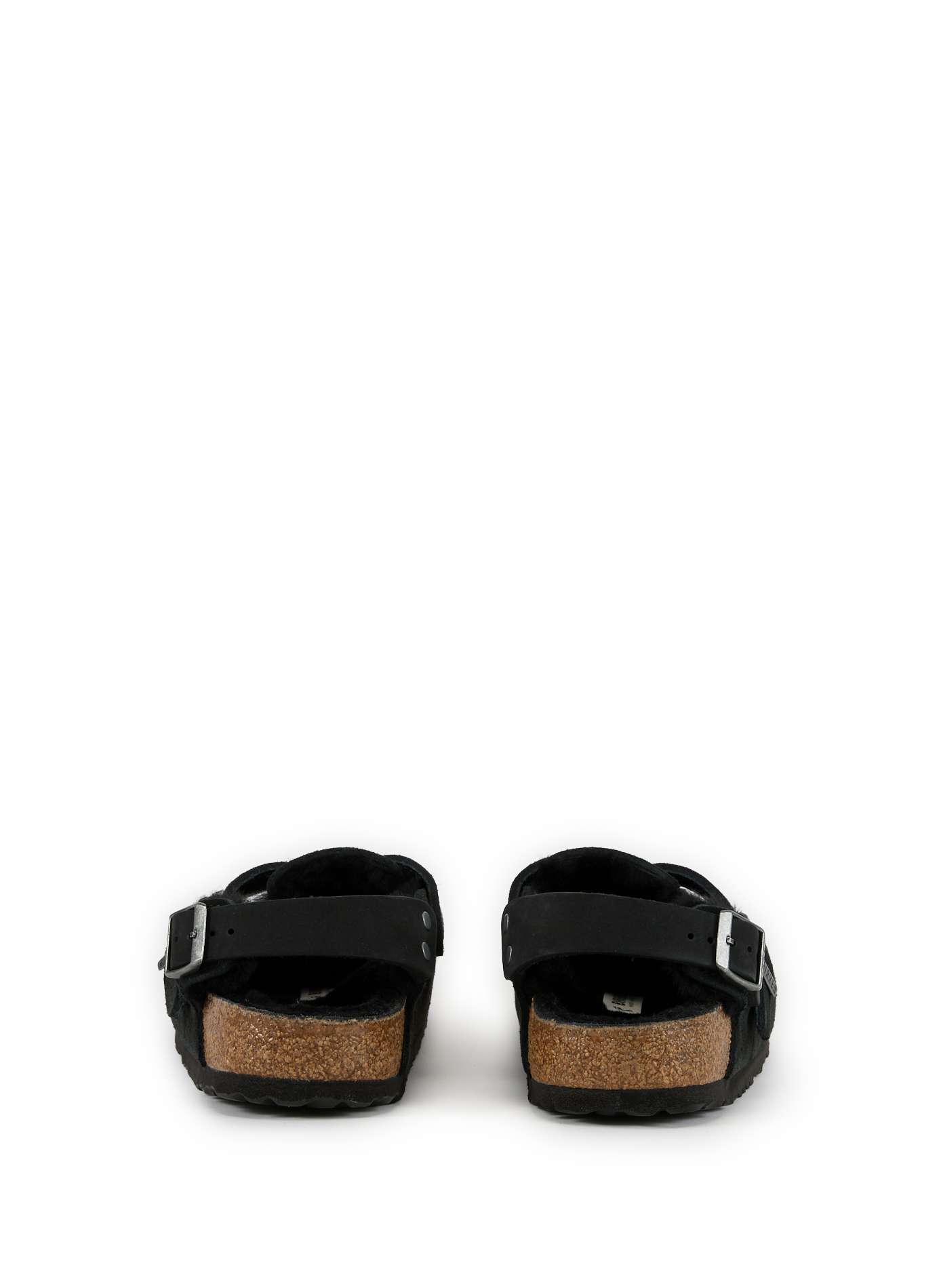 Suede leather mules BIRKENSTOCK Black