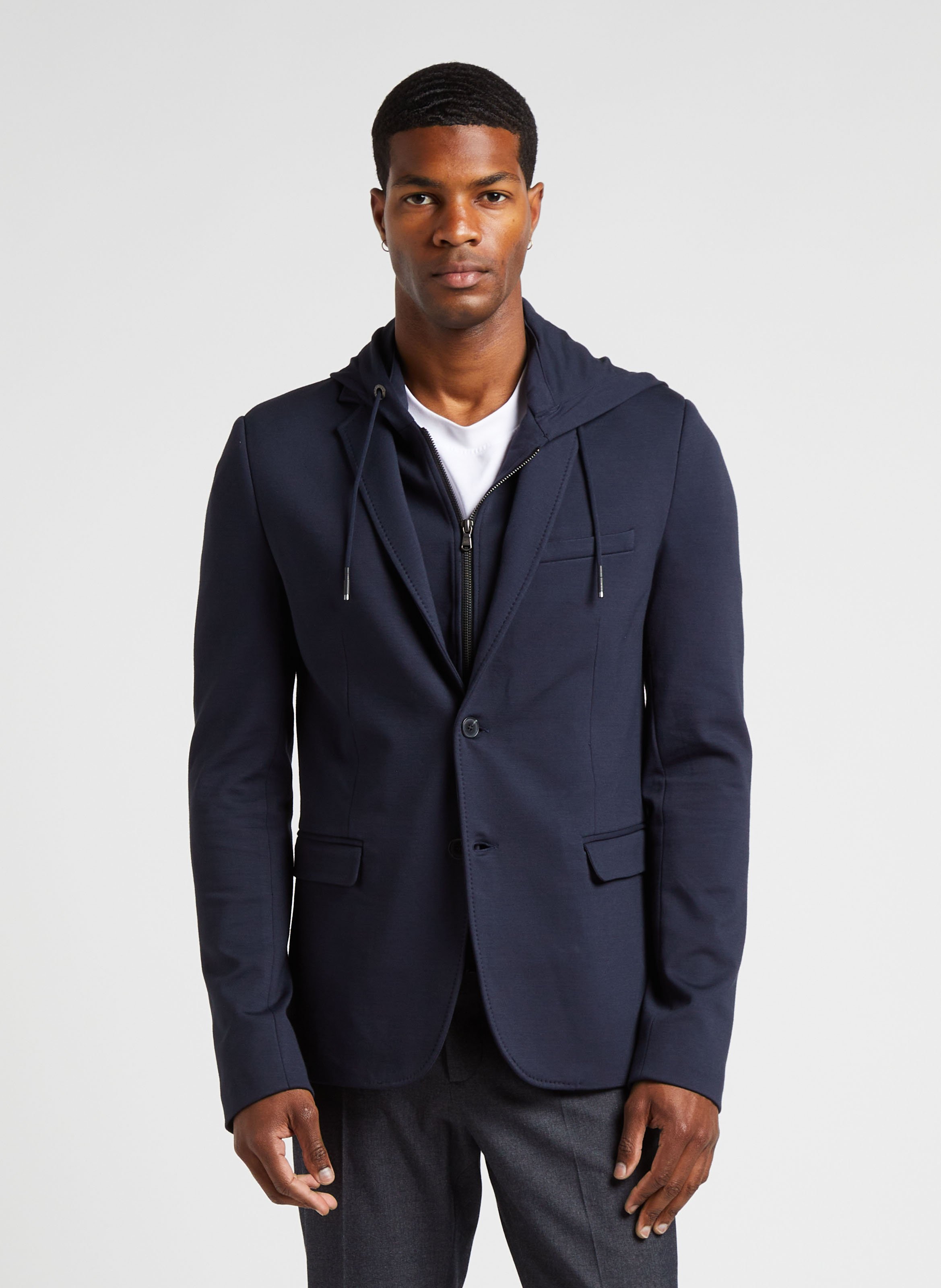 Veste col tailleur avec gilet amovible IKKS Bleu
