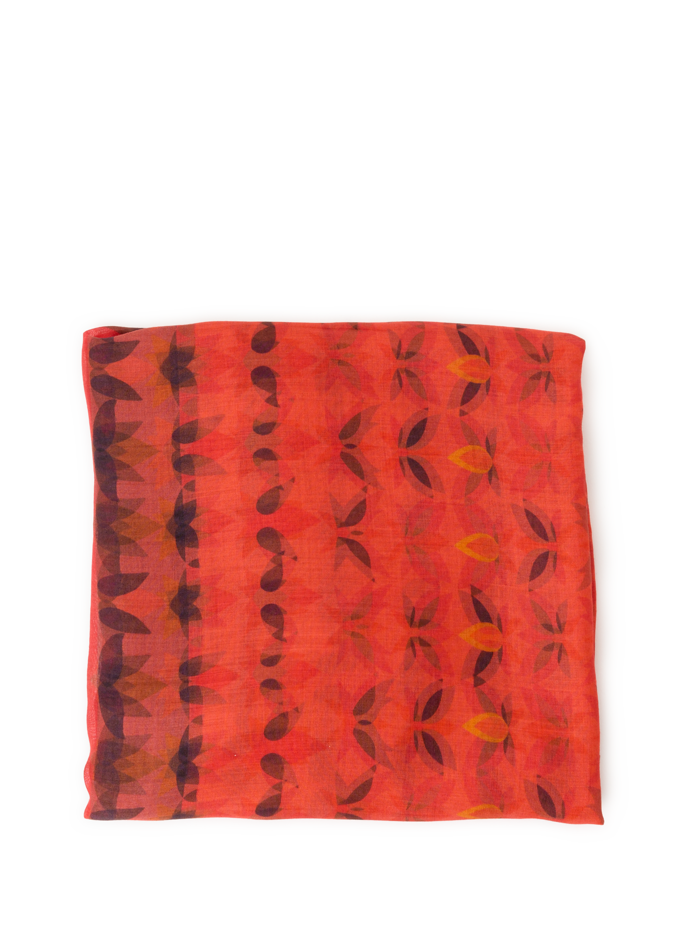 PETRUSSE Foulard imprimé Rouge