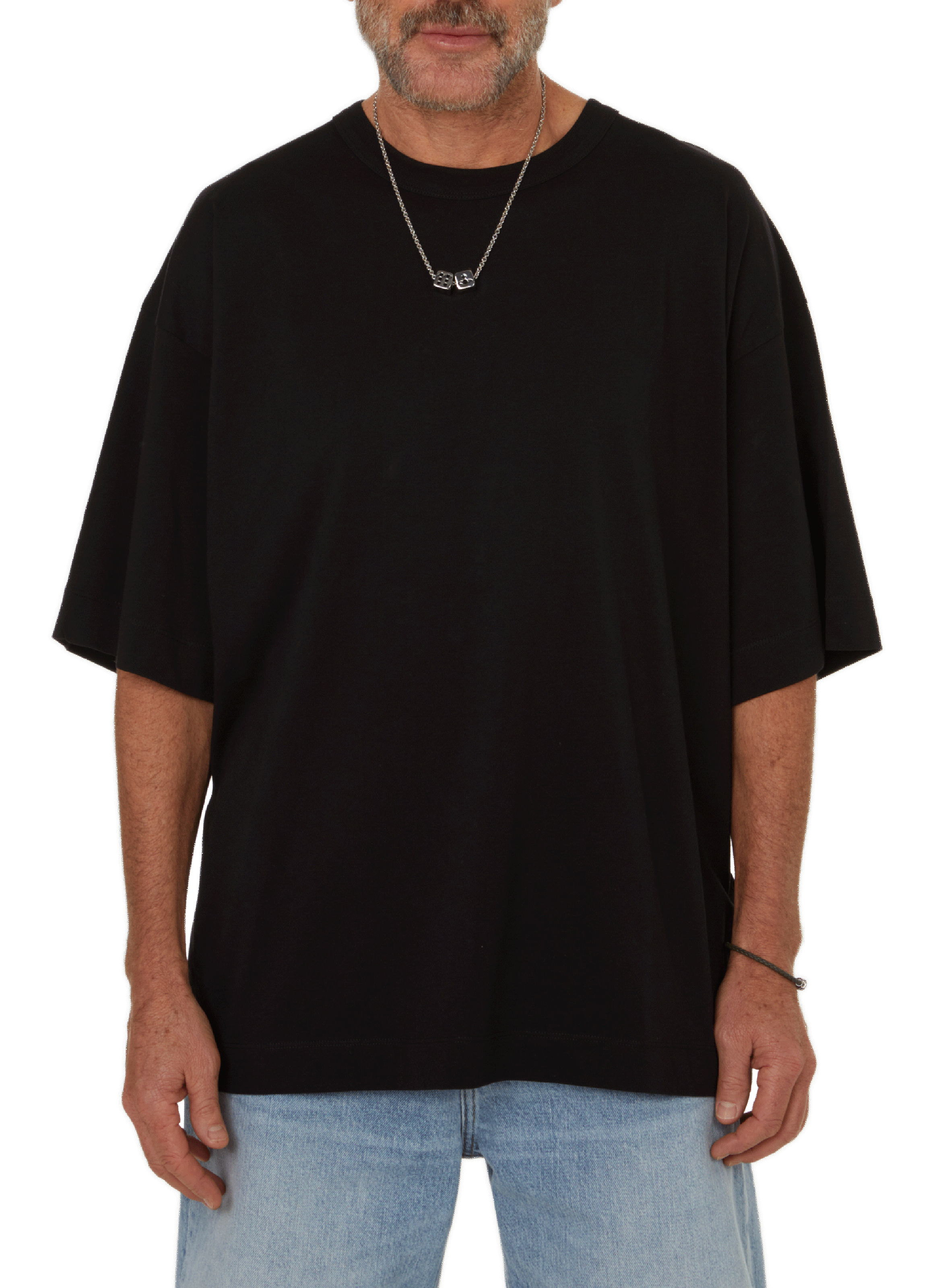 T-shirt oversize en coton DRIES VAN NOTEN Noir