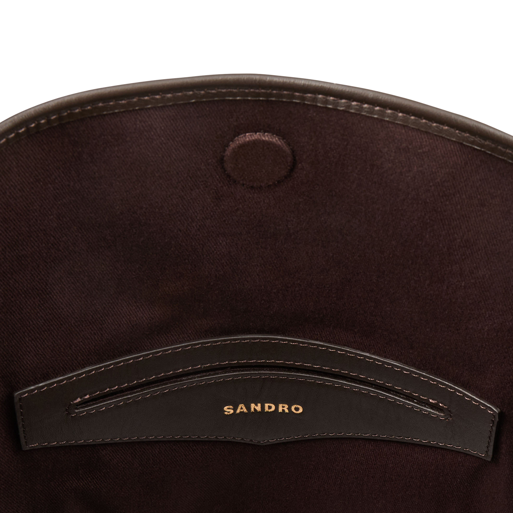 Sac bandoulière en cuir tangoso SANDRO Marron