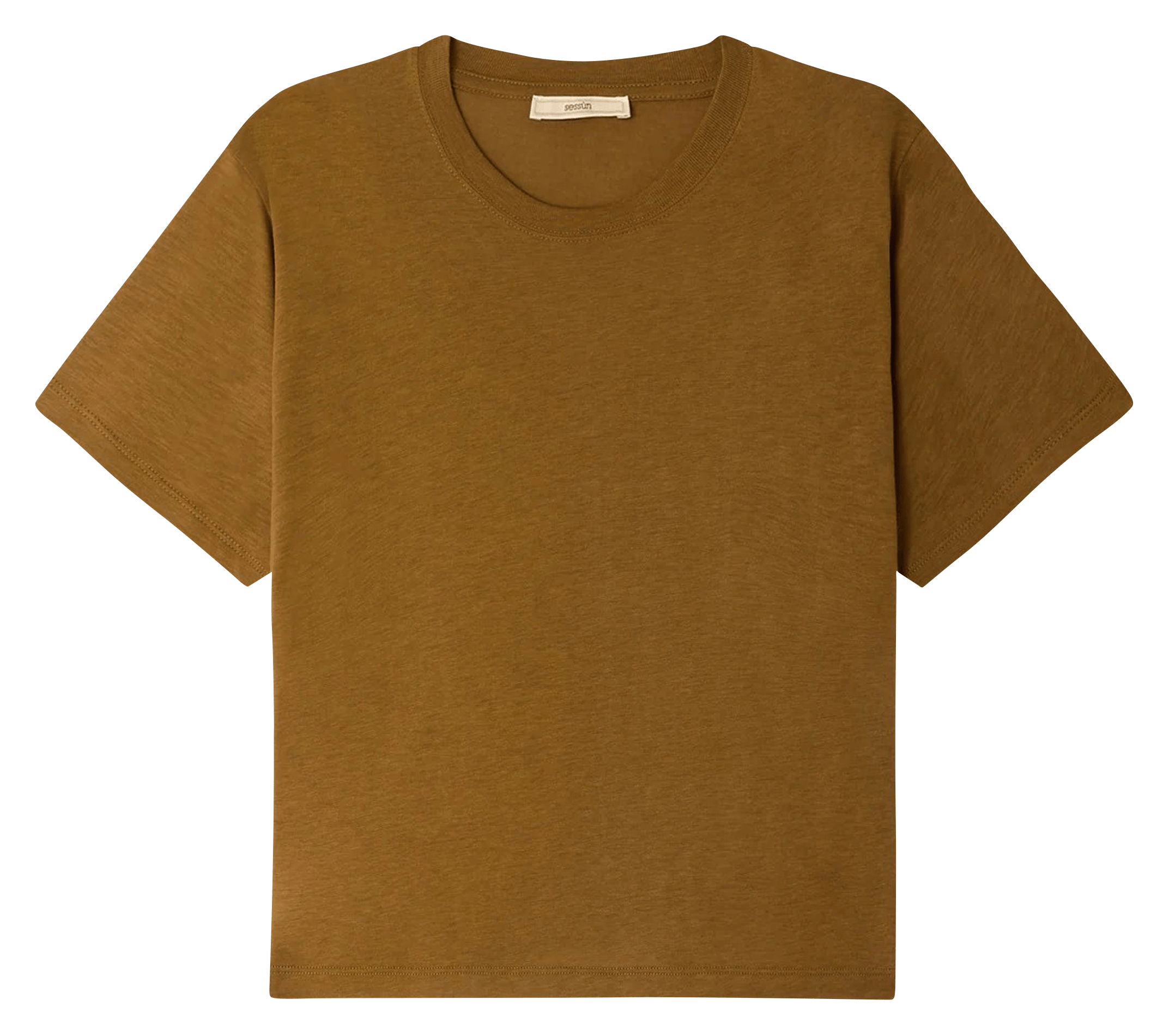 Tee-shirt oversize col rond too SESSUN Marron