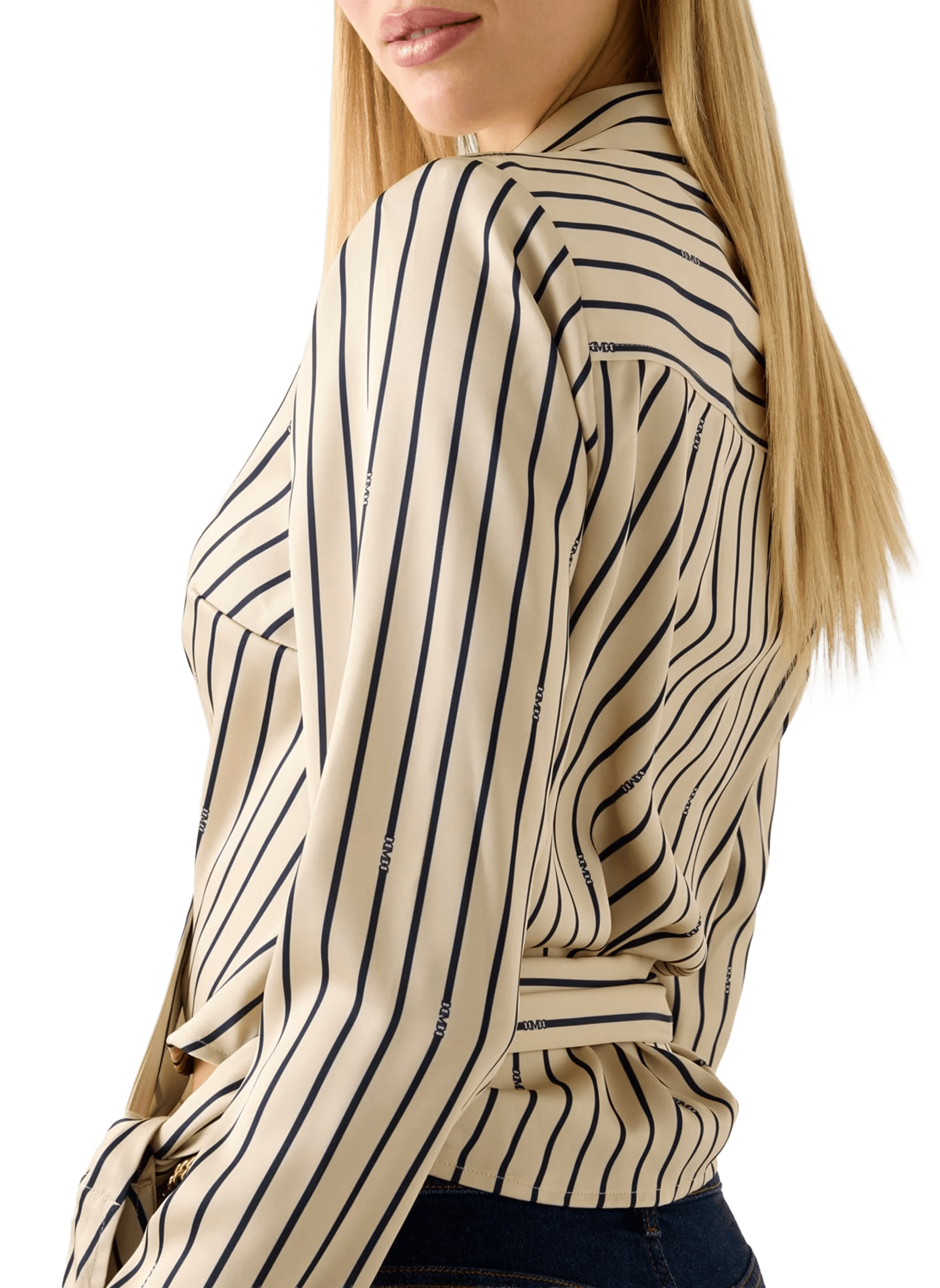 Chemise coupe portefeuille rayée GUESS Multicolore