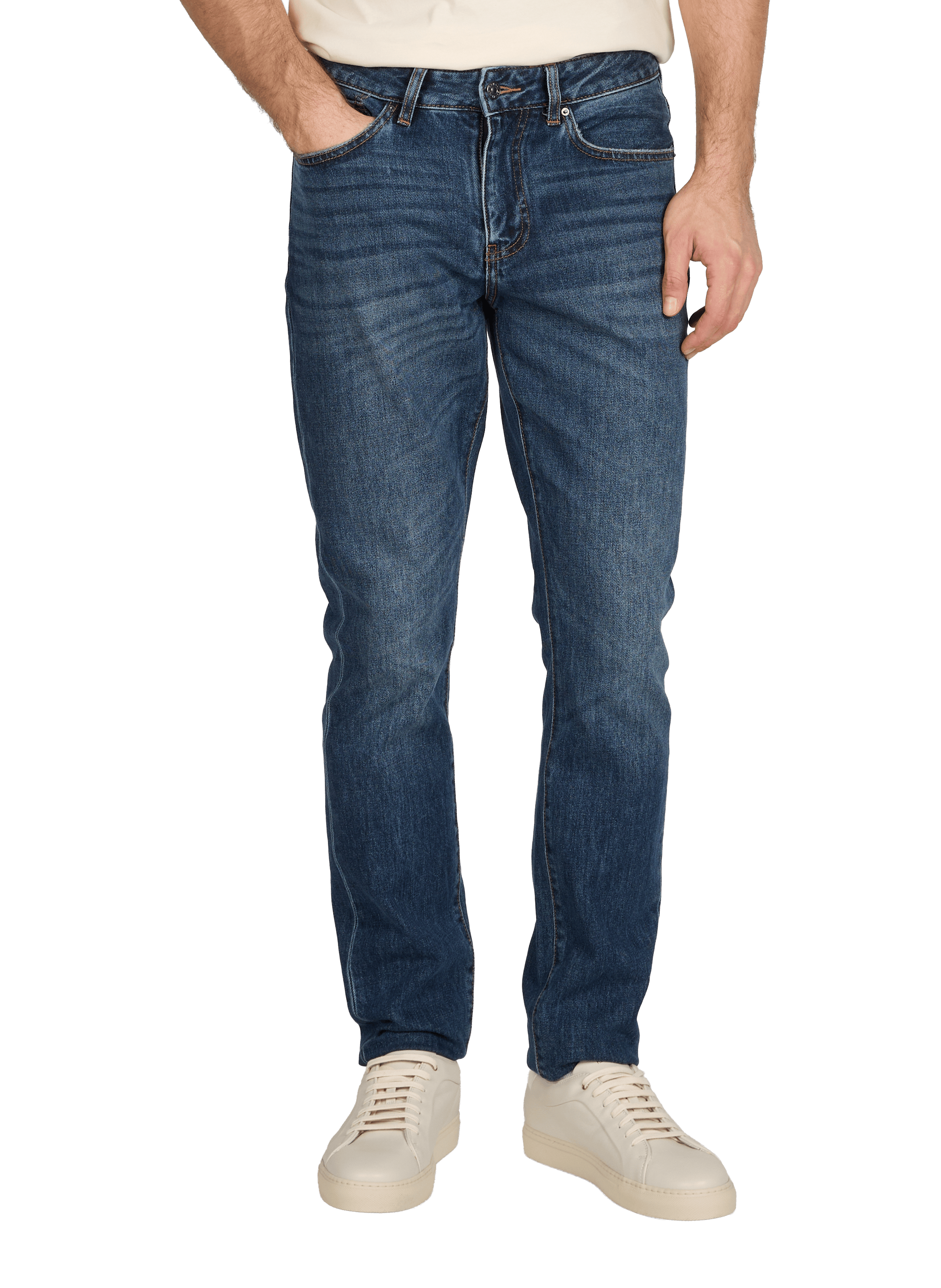 Jean slim en coton mélangé ARMANI EXCHANGE Bleu