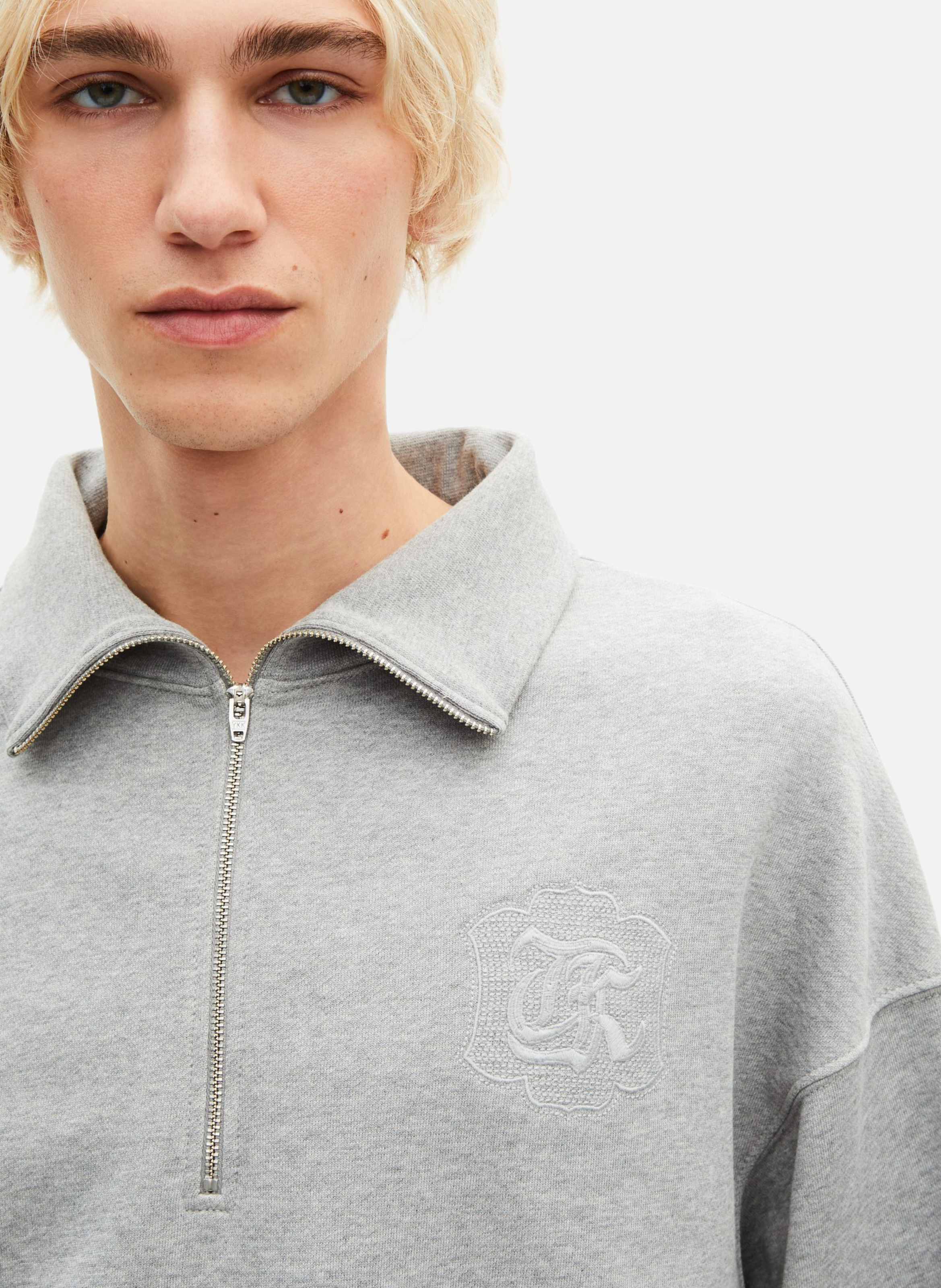 Sweatshirt col camionneur THE KOOPLES Gris