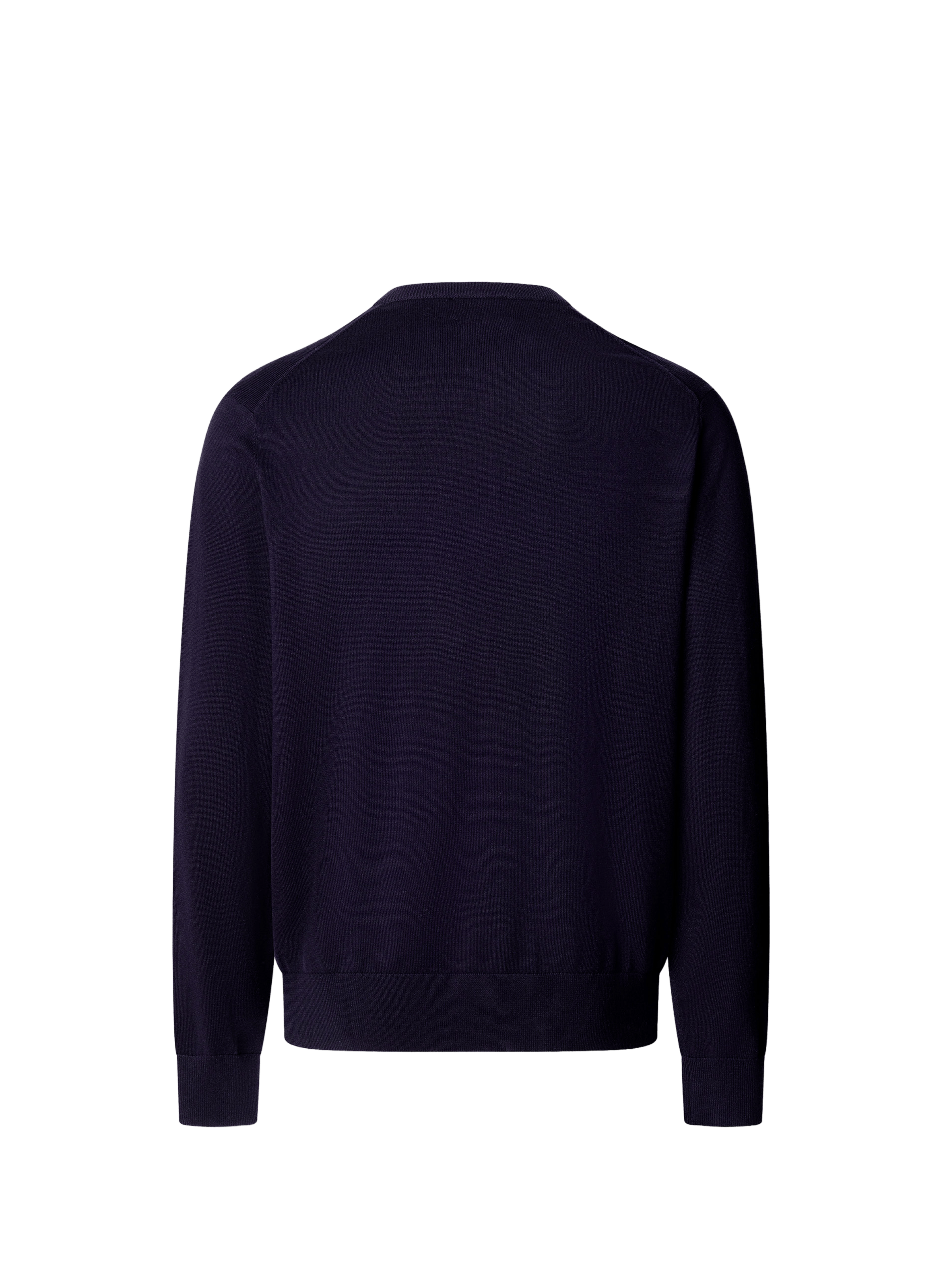V-neck cotton and silk sweater HACKETT Blue