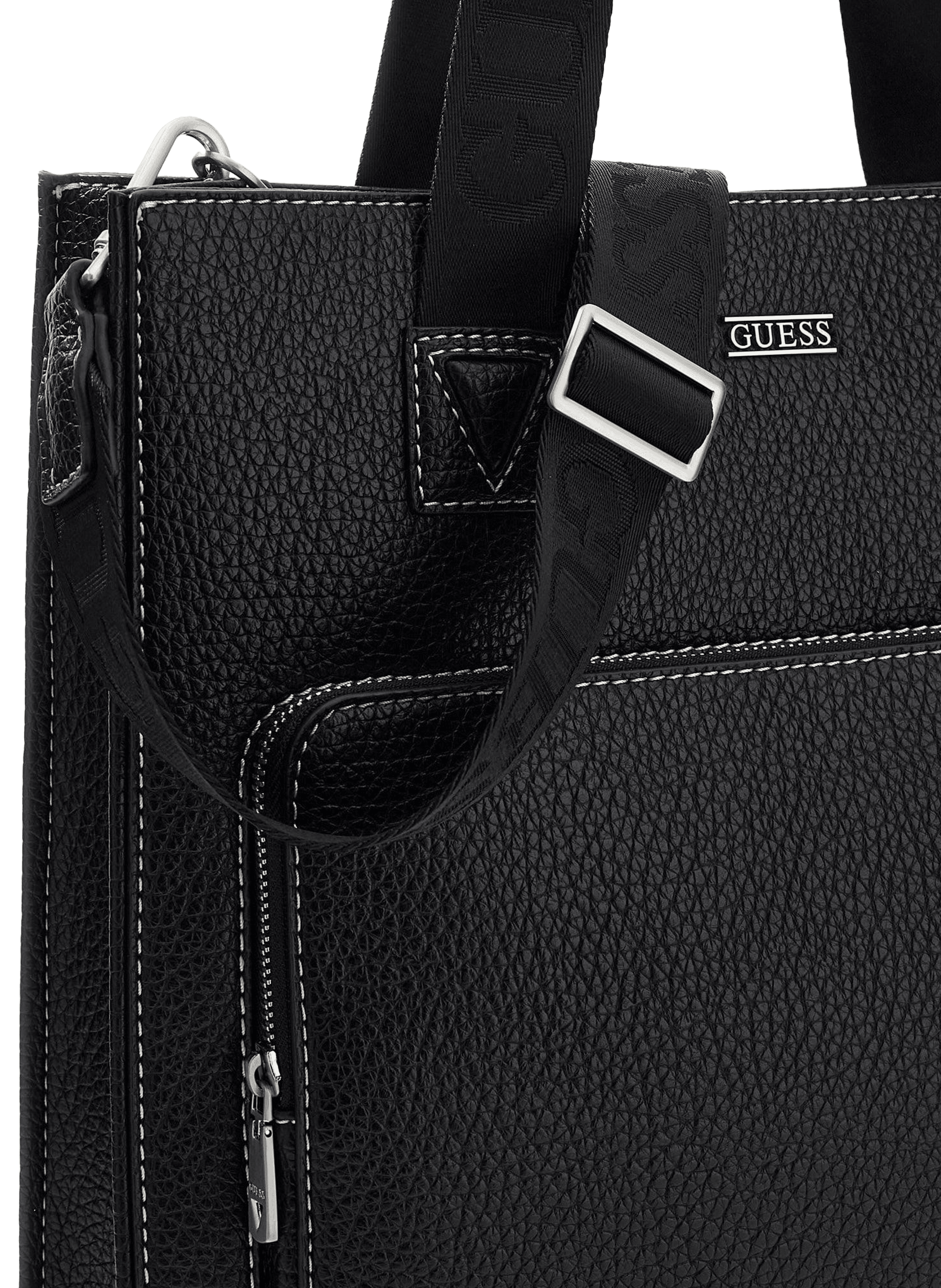 Tote bag with logo GUESS Black