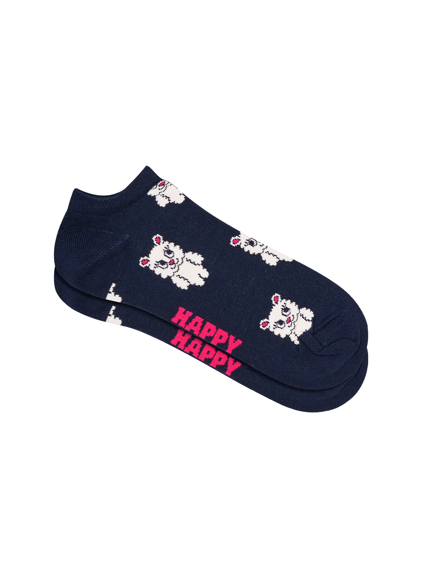 Chaussettes basses imprimé animalier en coton mélangé HAPPY SOCKS Bleu