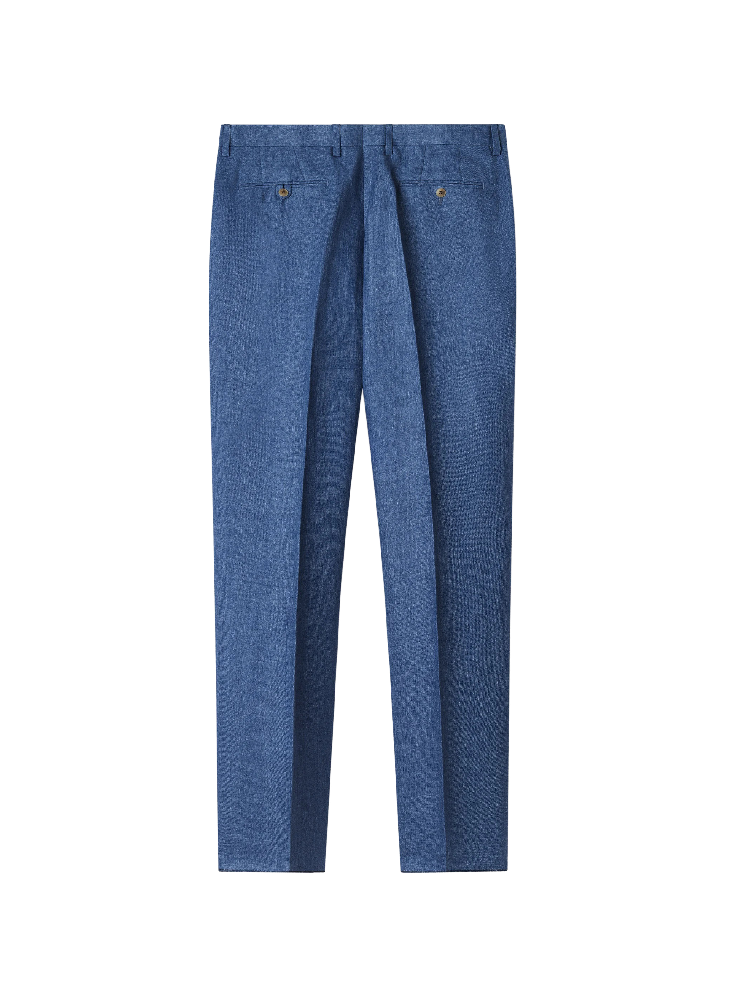 Pantalon ajusté Hopsack en lin HACKETT Bleu