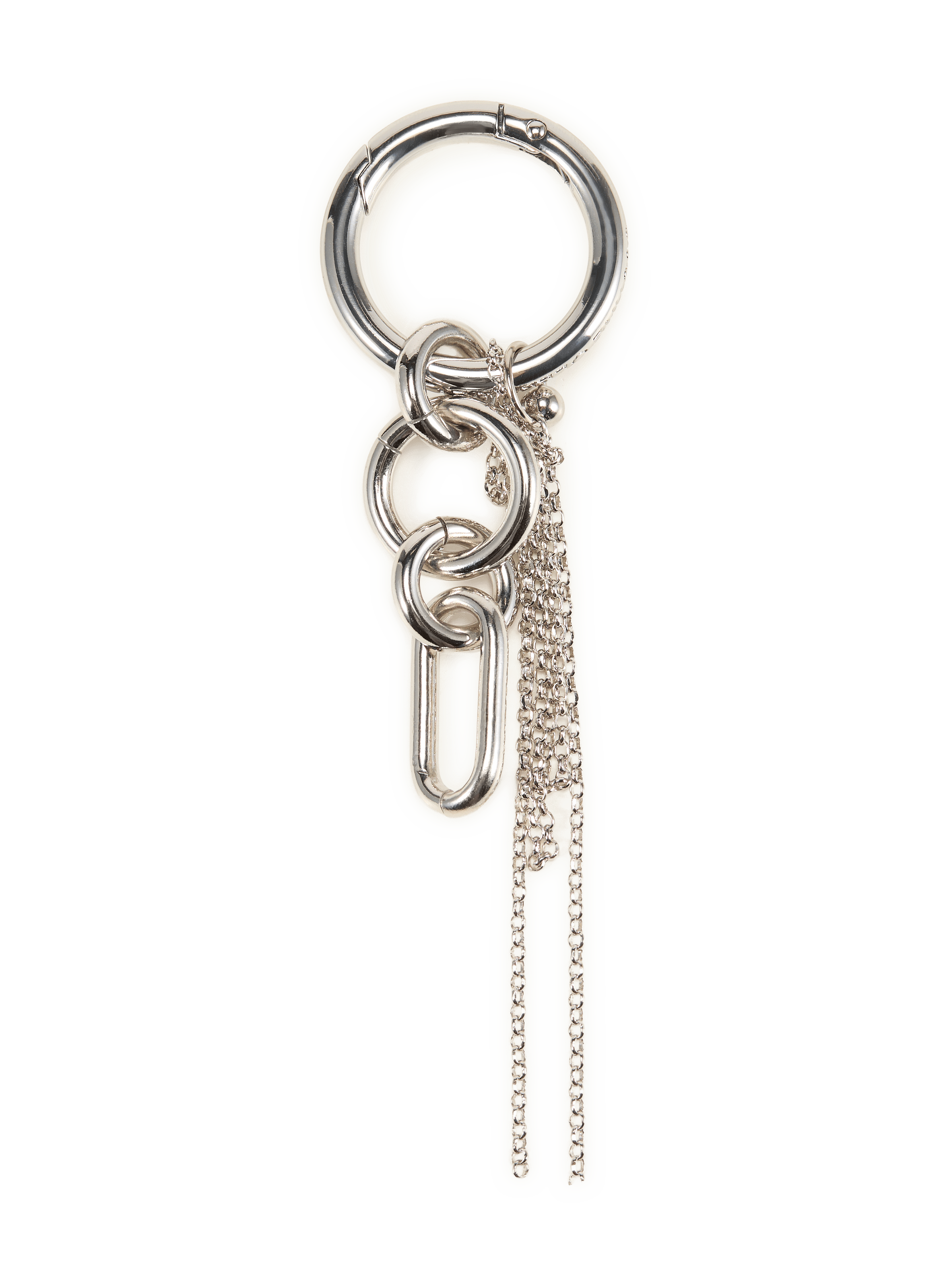 Portachiavi Troy con anelli e catene JUSTINE CLENQUET Argento