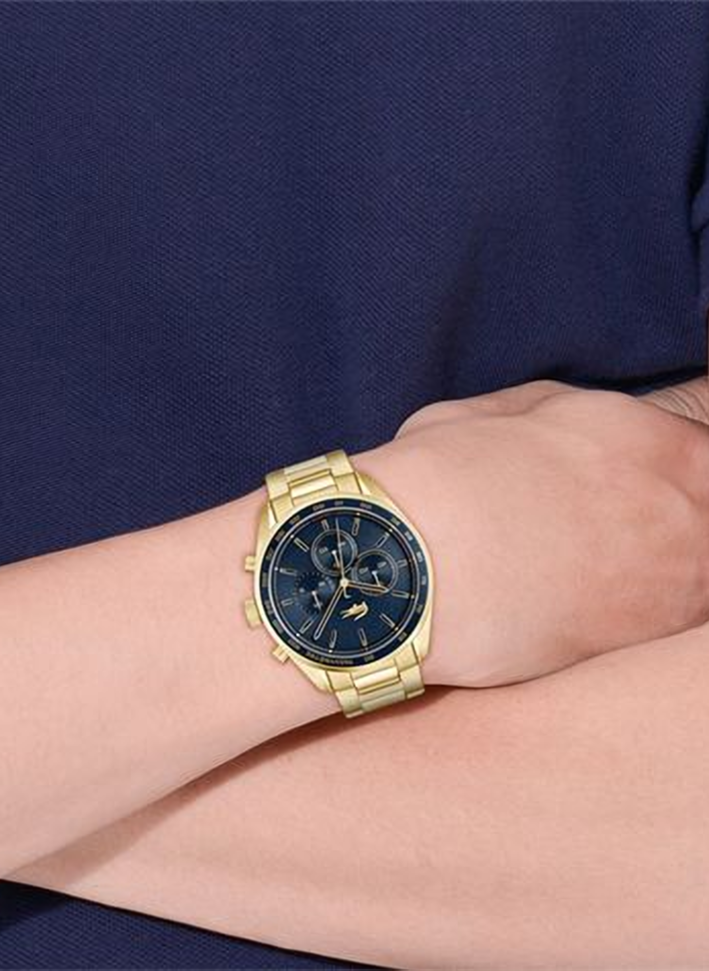 Montre quartz Boston en acier inoxydable LACOSTE MONTRES Bleu