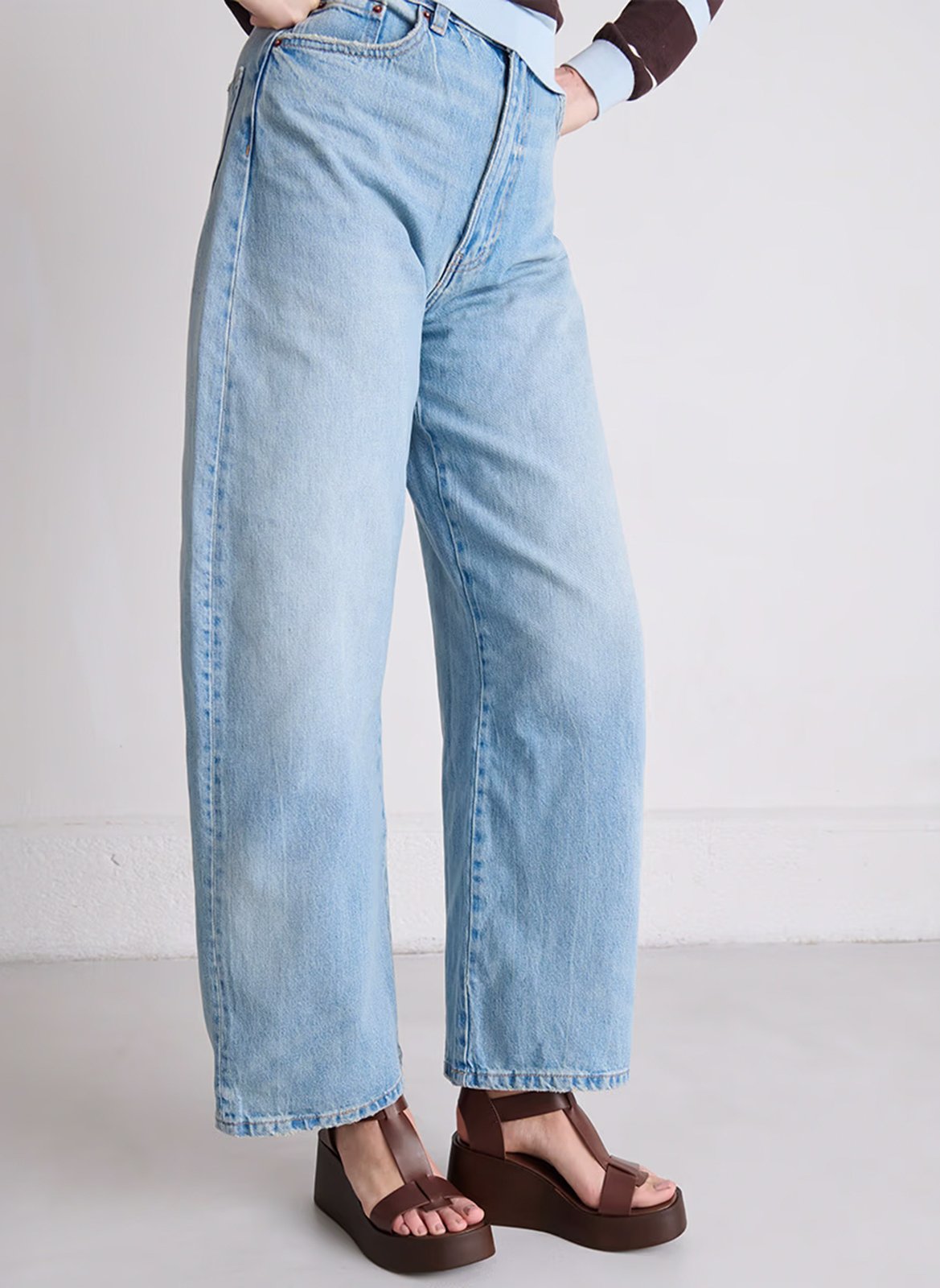 Sandales compensées en cuir estelle JONAK Marron