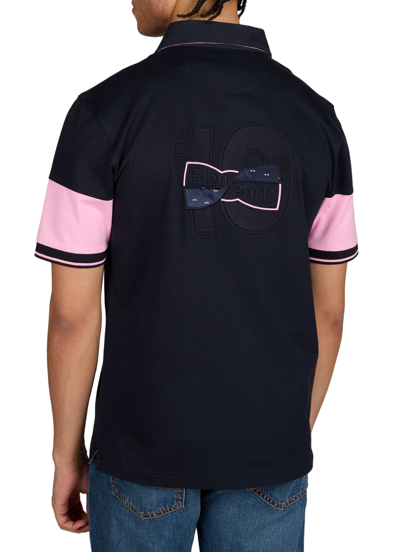 Polo à manches courtes en coton EDEN PARK Bleu