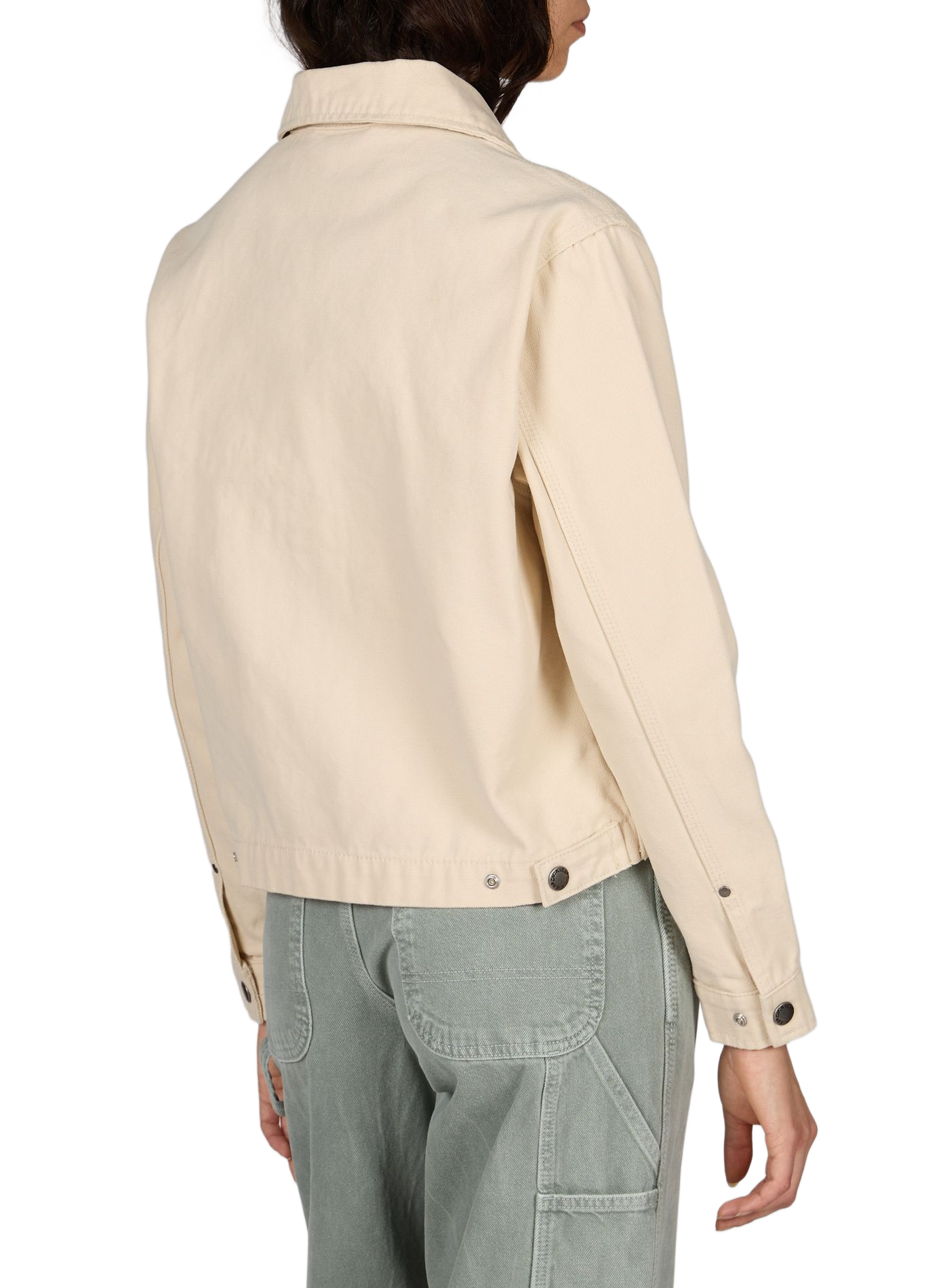 Veste courte droite zippée unie DICKIES Beige
