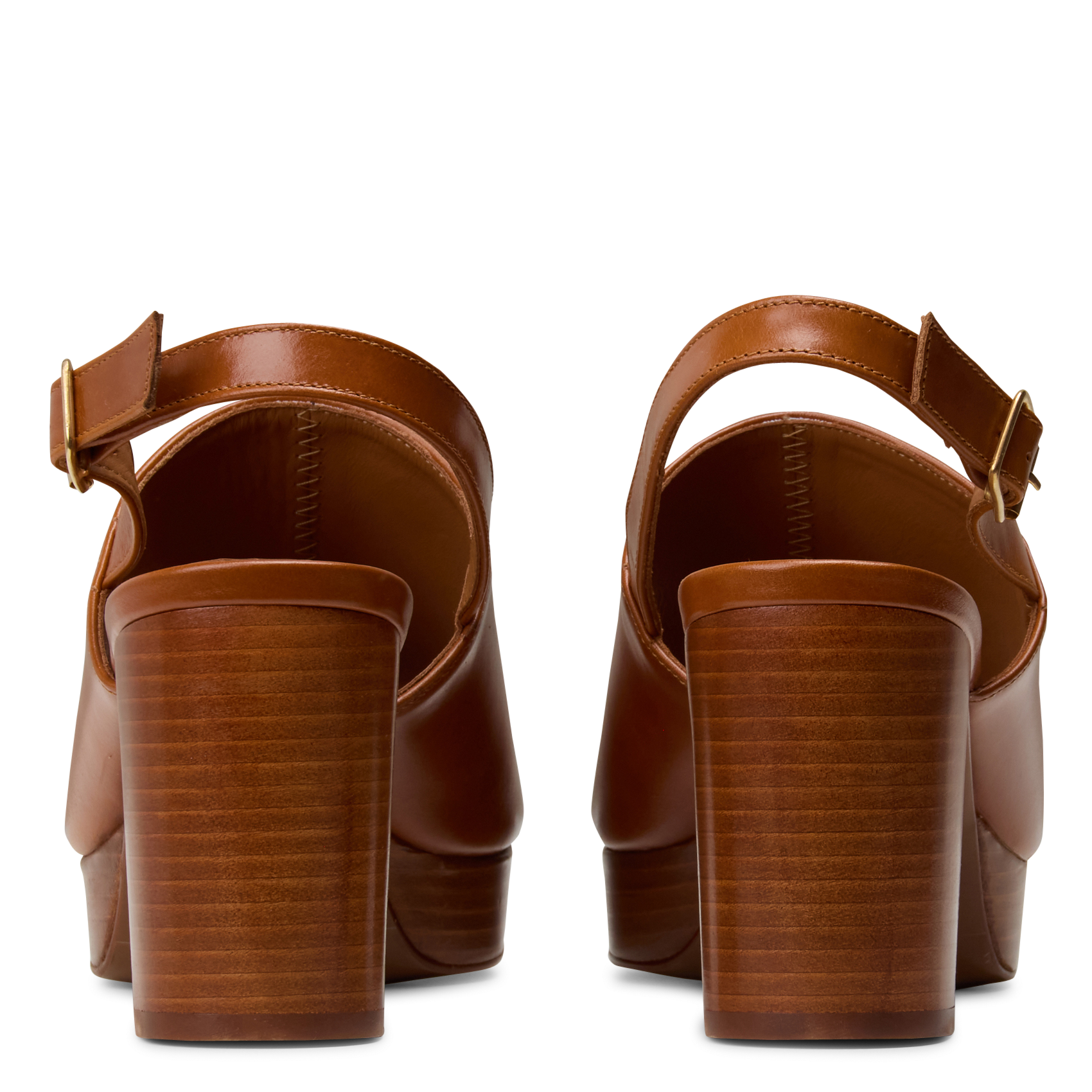 Sandales à talons en cuir n°446 RIVECOUR Marron