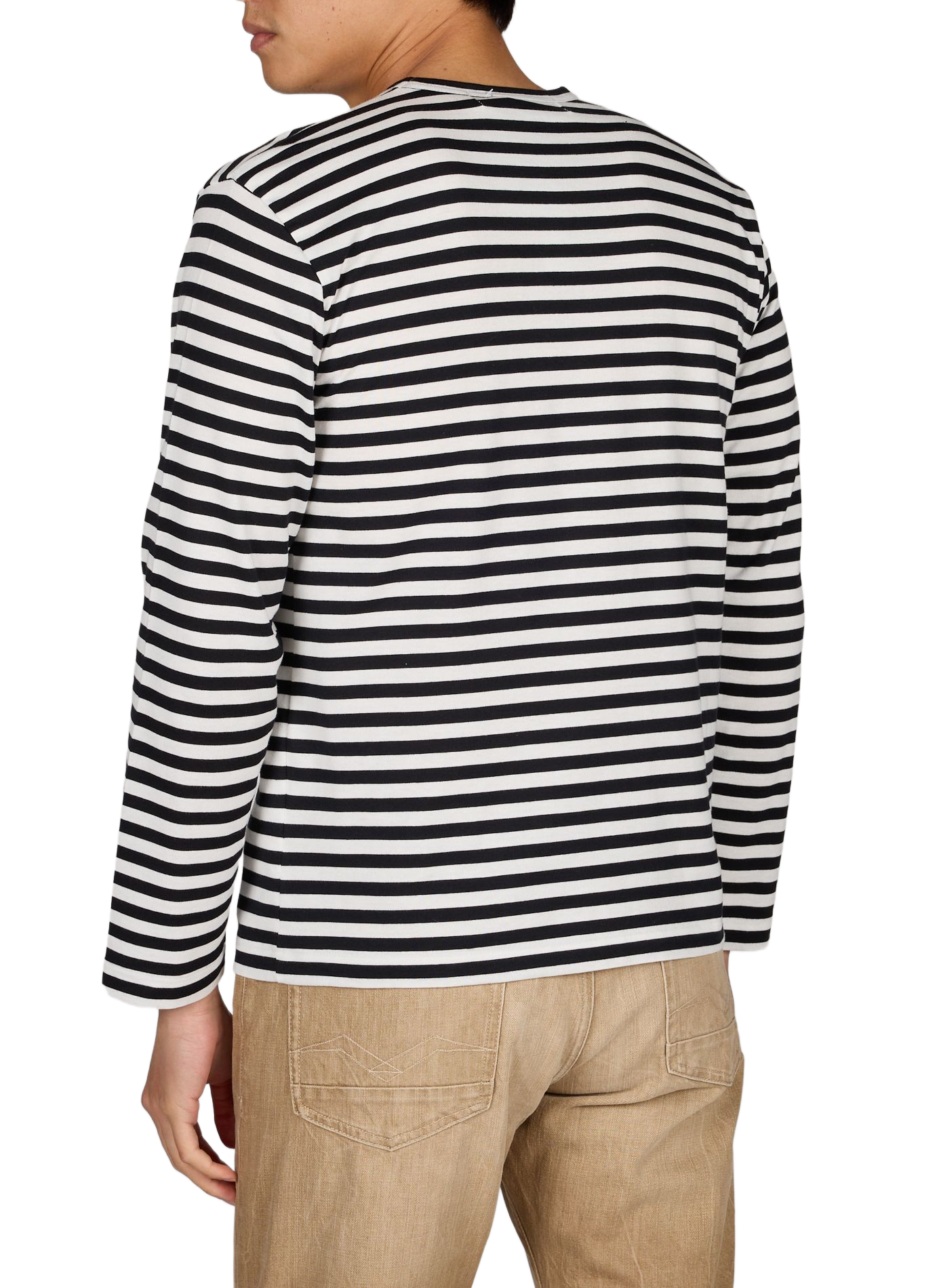 T-shirt à rayures en coton COMME DES GARCONS PLAY Multicolore