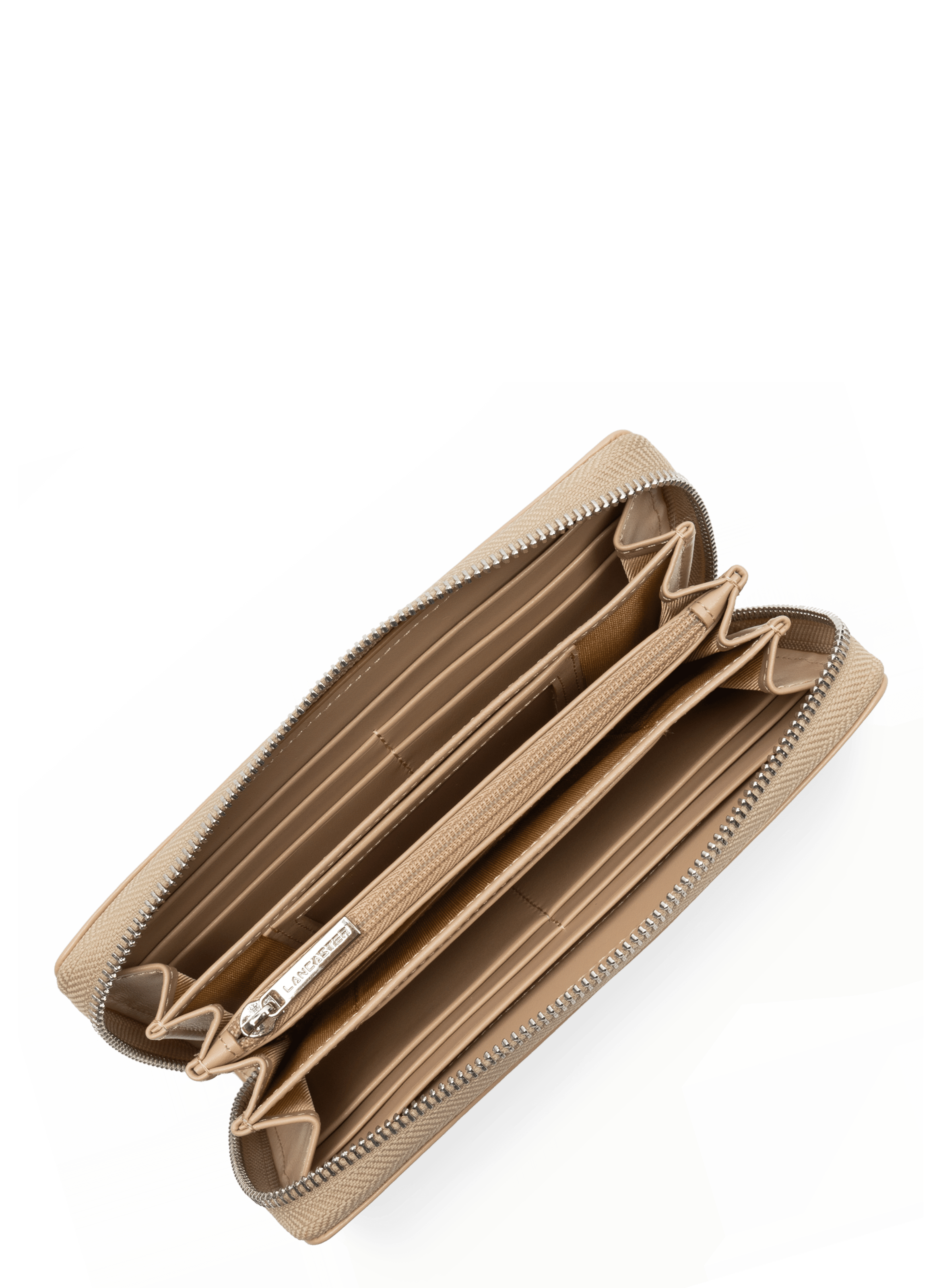 Organizer wallet - paris pm LANCASTER Beige