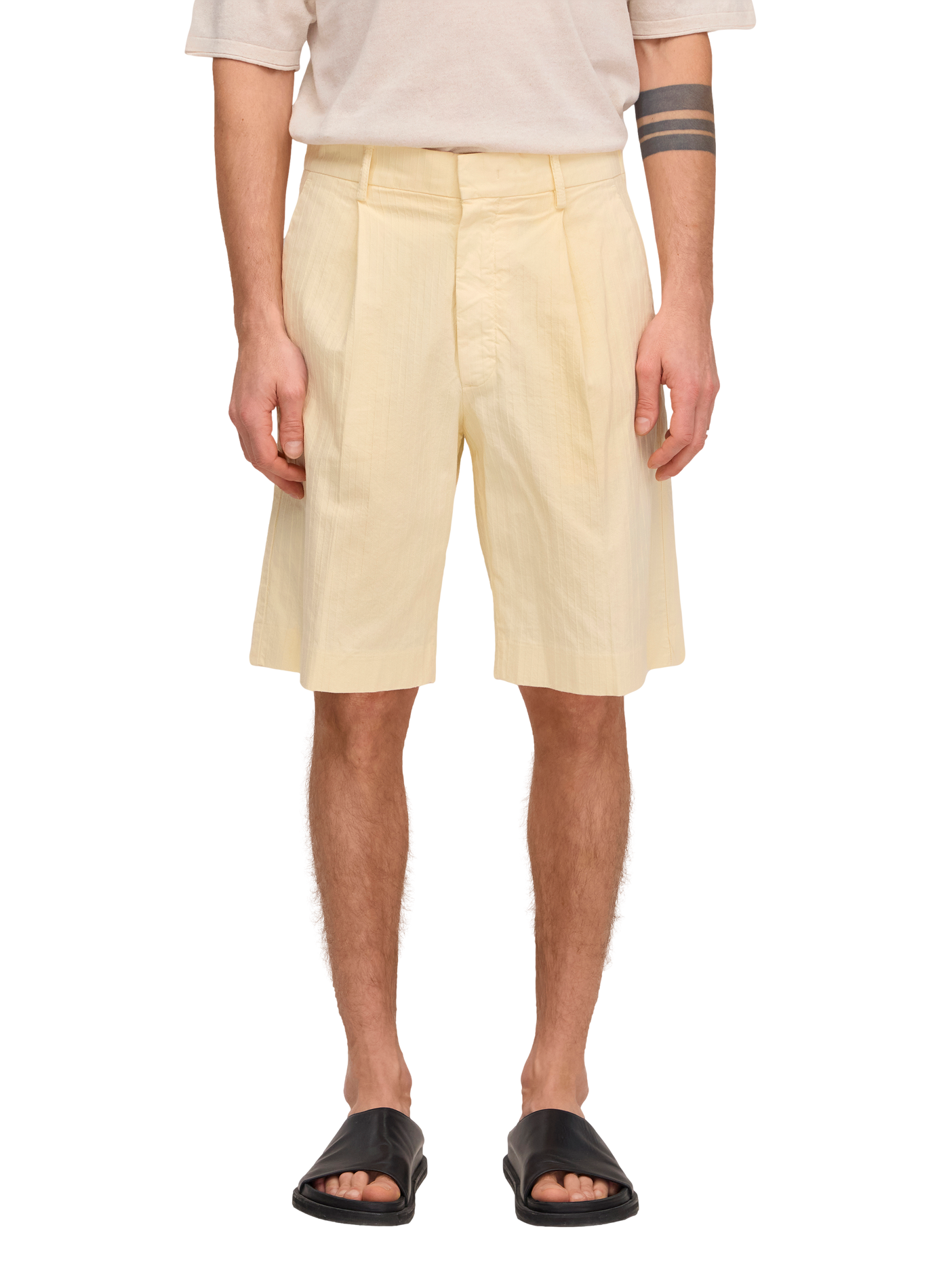 Striped Kay cotton shorts NN.07 Beige