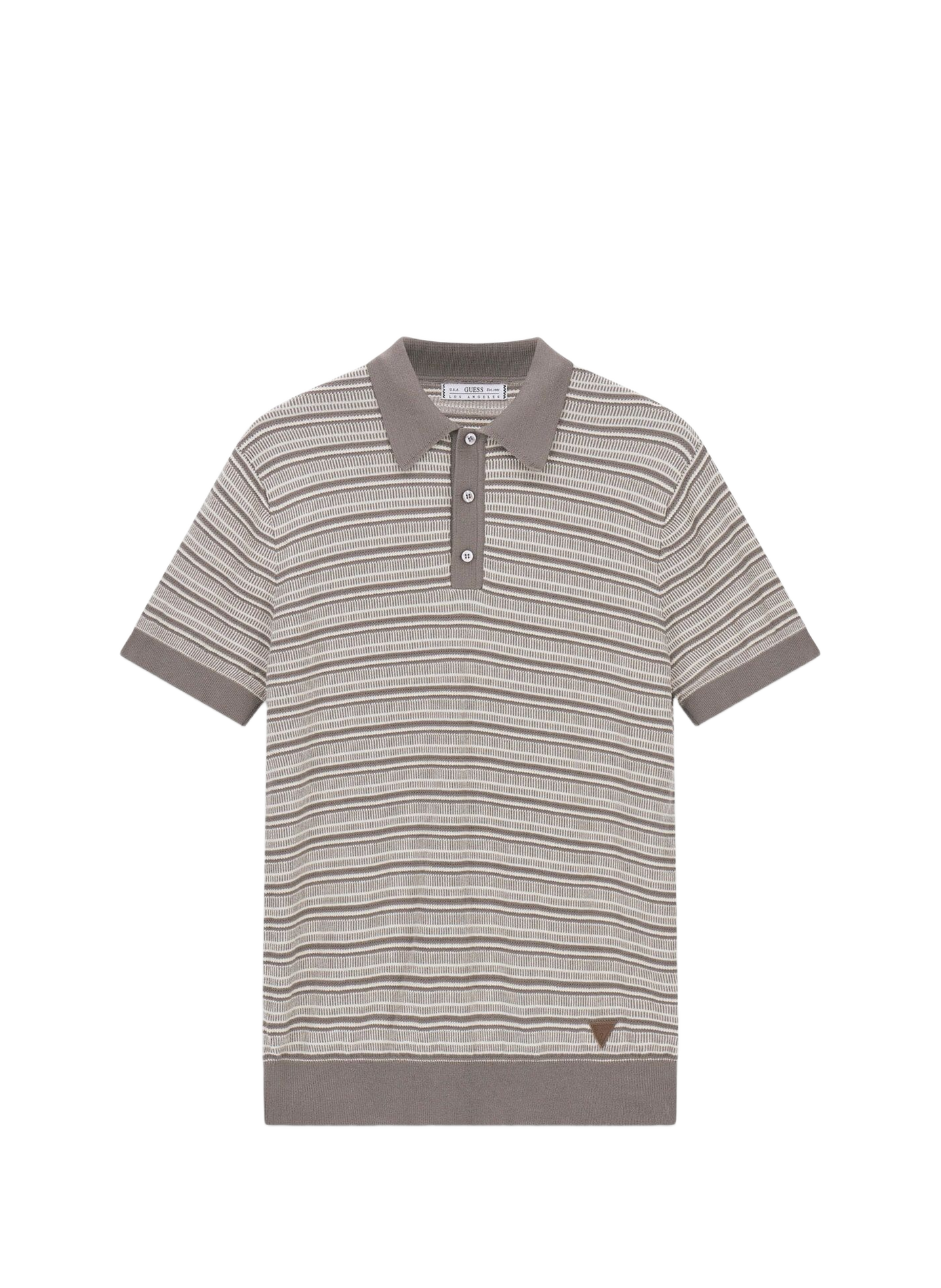 Striped short-sleeve polo GUESS Green
