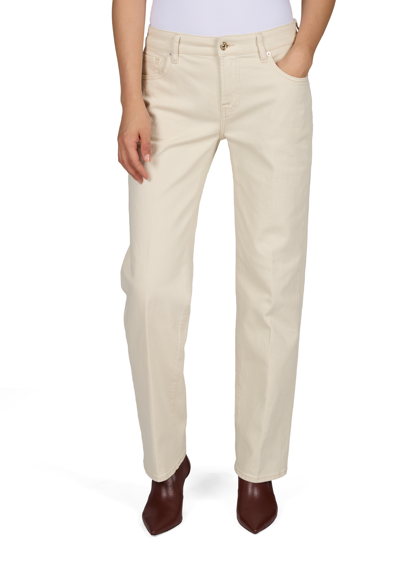 Straight leg Calie jeans in blended cotton 7 FOR ALL MANKIND White