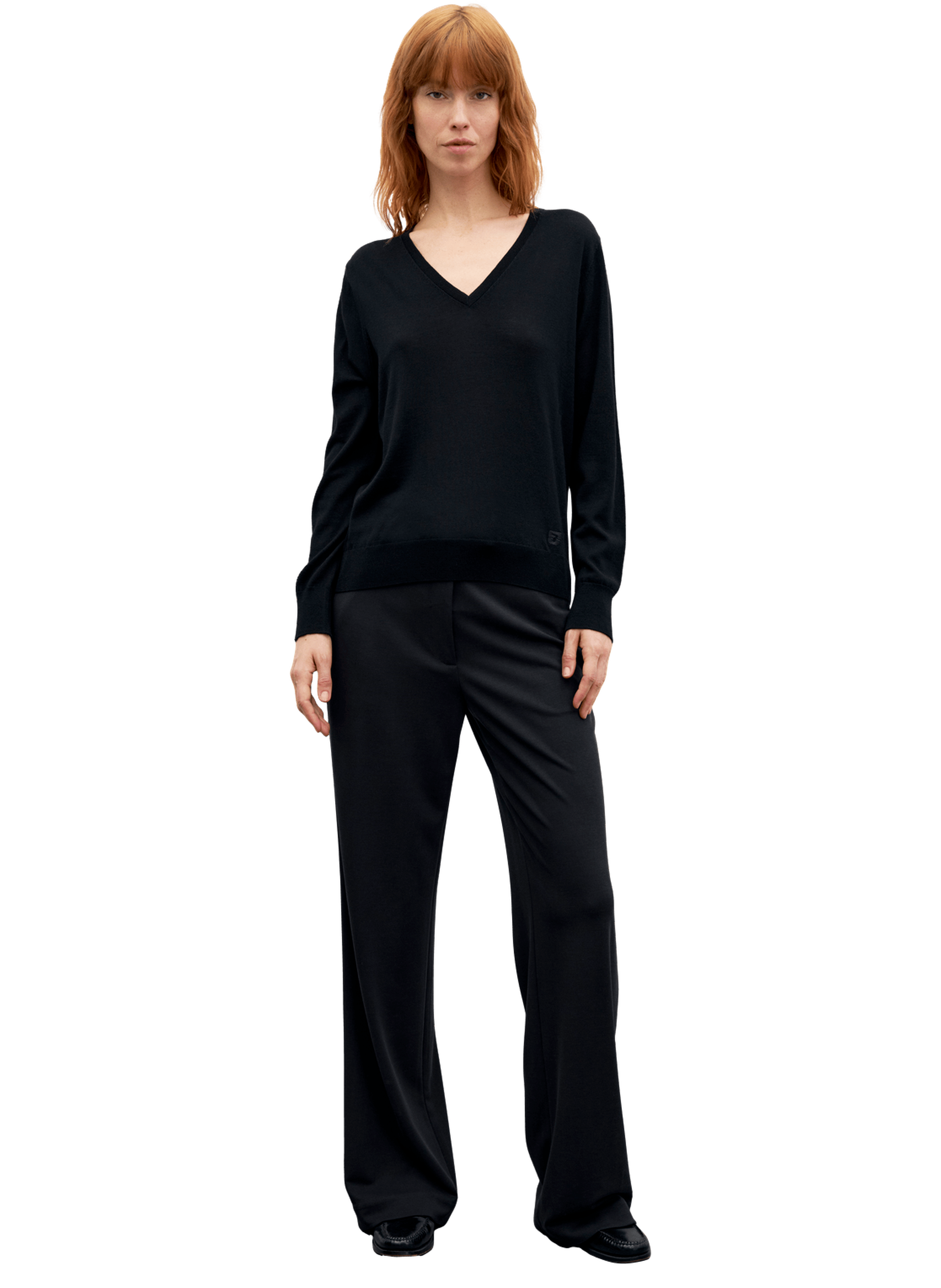 Pull v en laine fine - rachel GERARD DAREL Noir