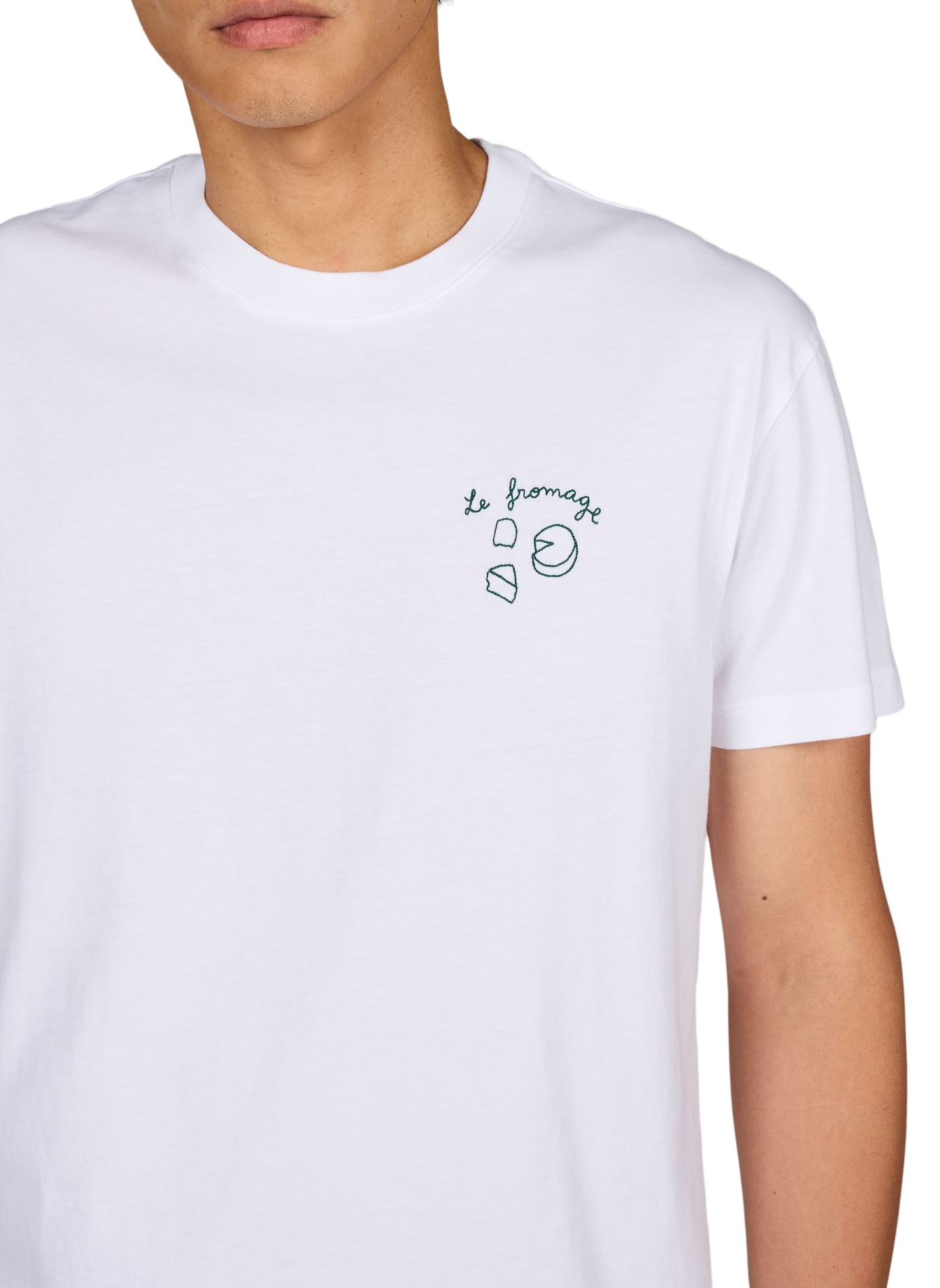 T-shirt "The Cheese" with cotton embroidery MAISON LABICHE Pink