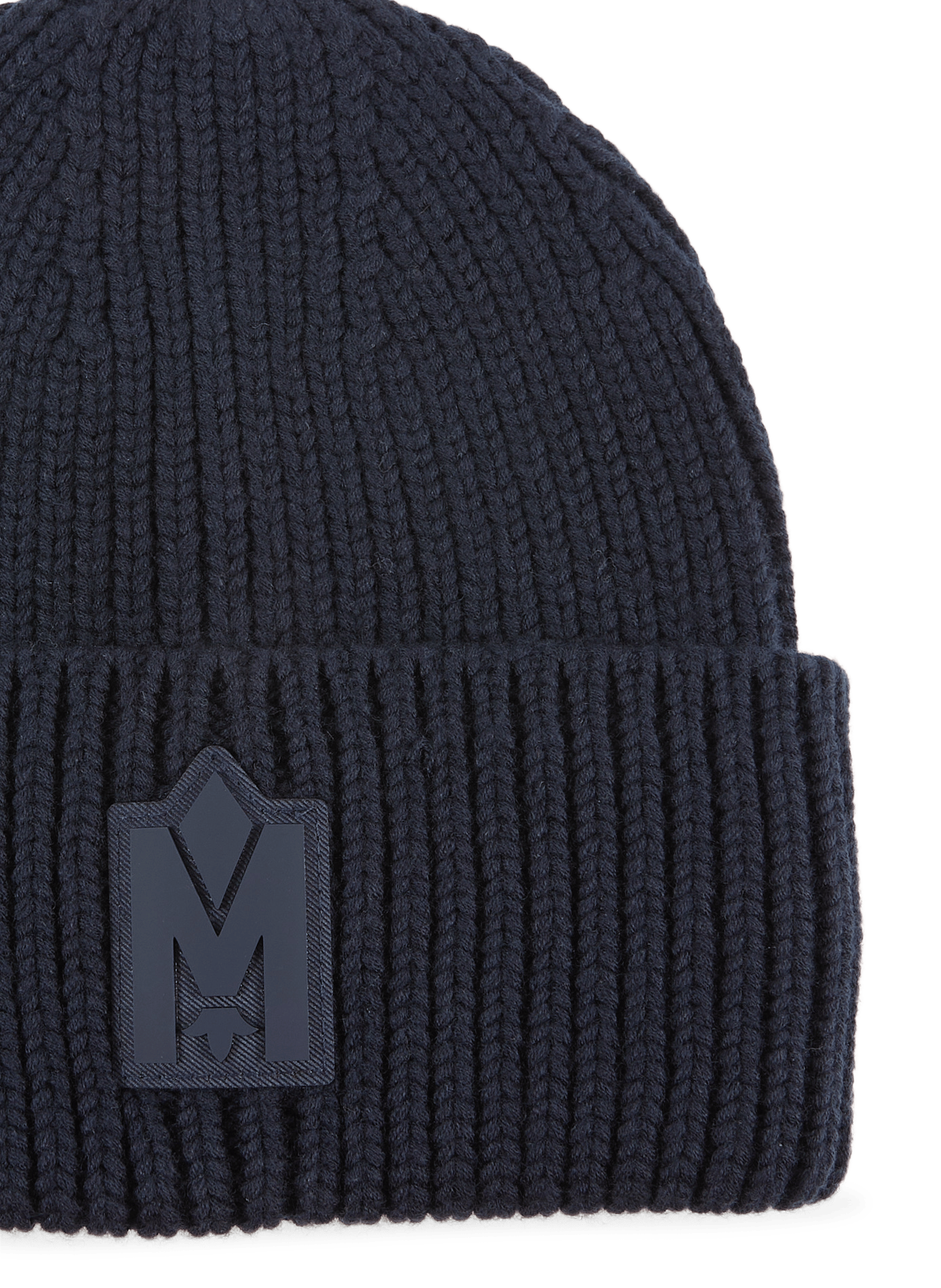 Bonnet en maille en laine mélangé MACKAGE Bleu