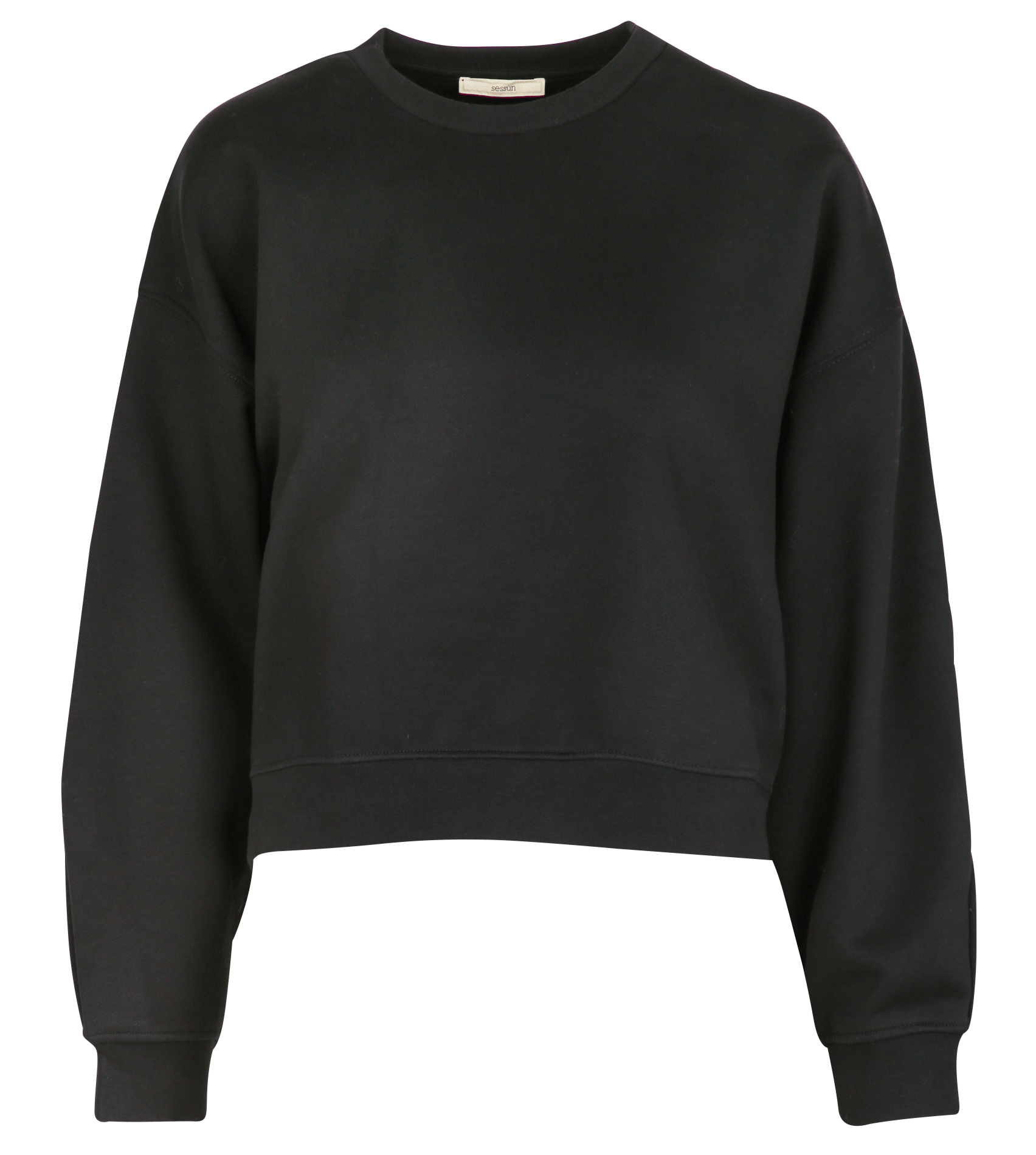 Sweat col rond en coton inea SESSUN Noir