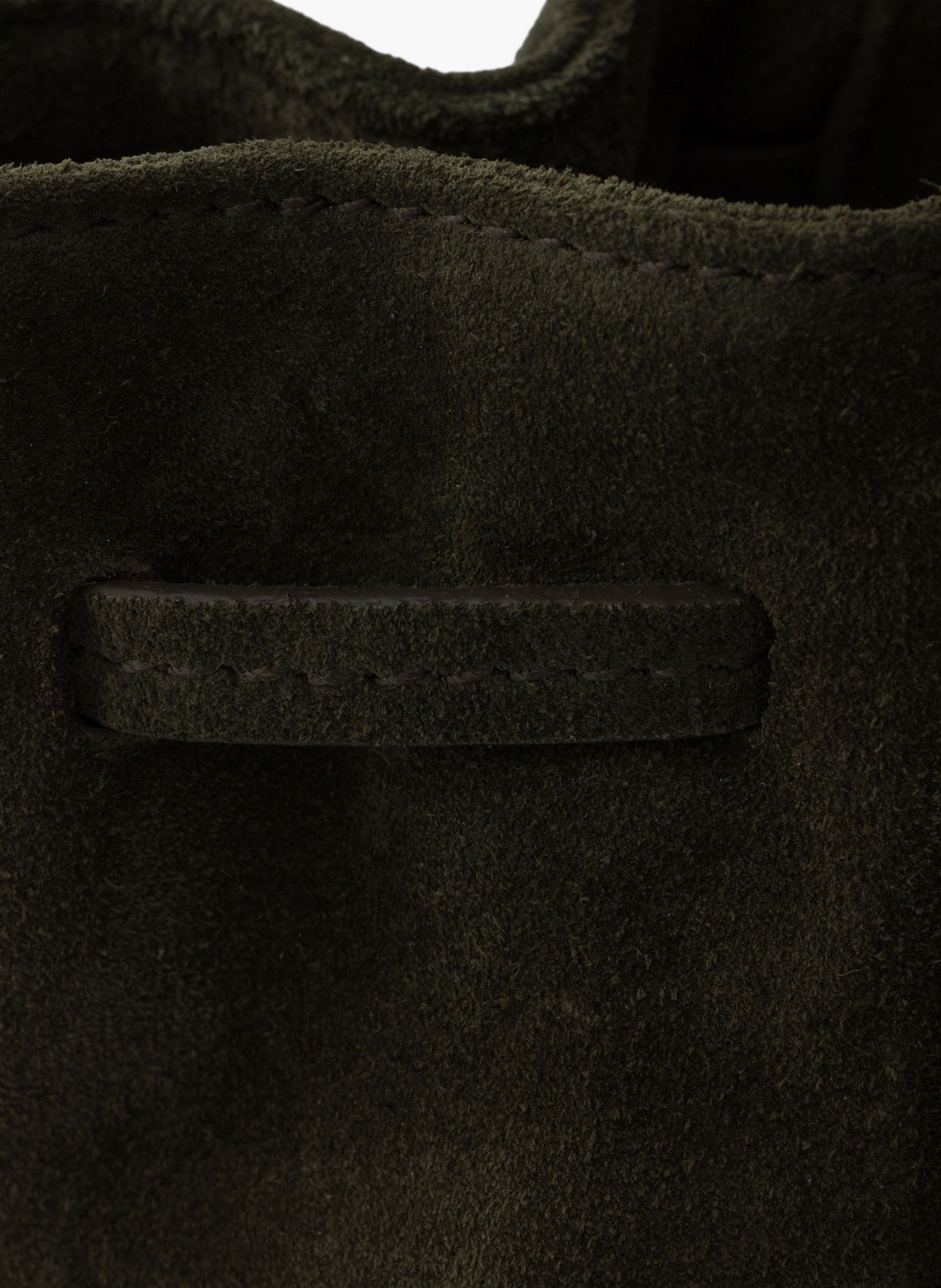 Grand sac prada allusion en veau velours PRADA Vert