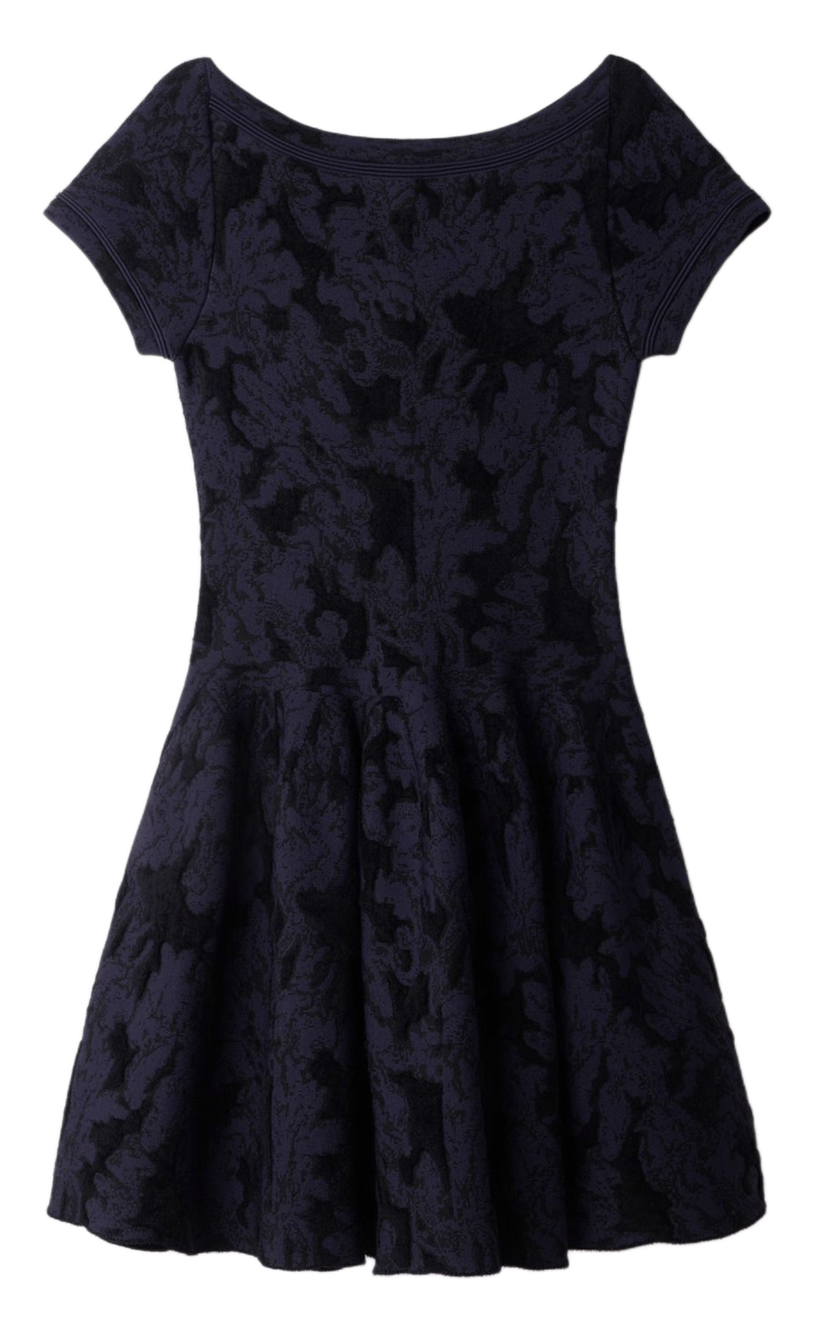 Robe courte évasée imprimée SANDRO Bleu
