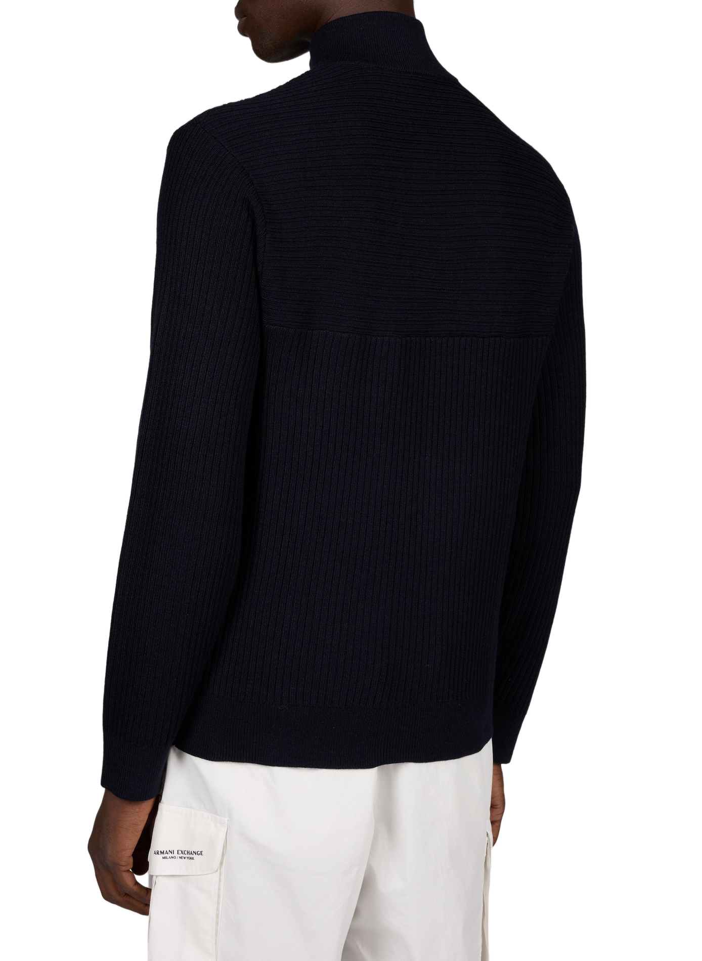Knitted straight-fit jumper  ARMANI EXCHANGE Blue