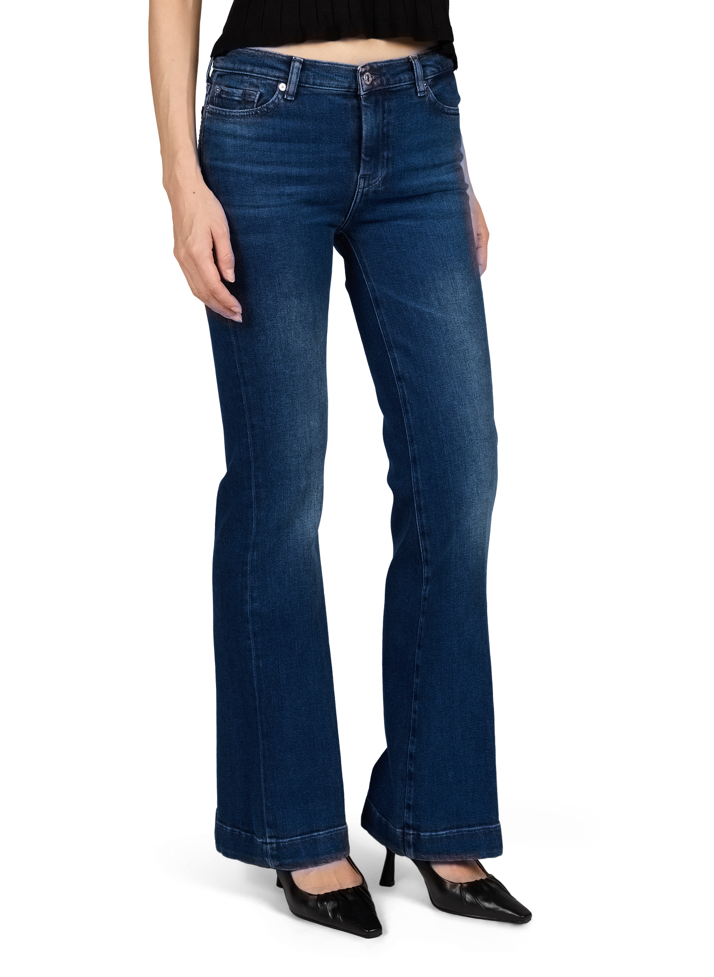 Slim-fit jeans Dojo in gemengd katoen 7 FOR ALL MANKIND Blauw