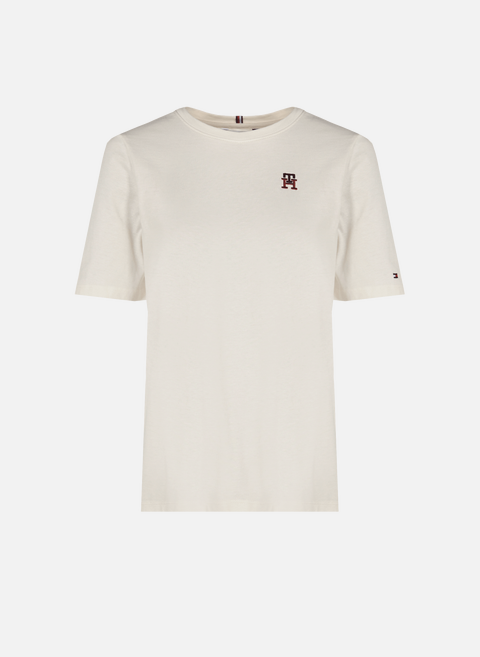 T-shirt en coton organique WhiteTOMMY HILFIGER 