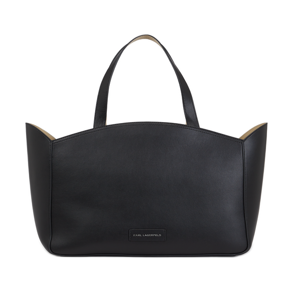 Karl Lagerfeld K/circle Leather Bag In Brown