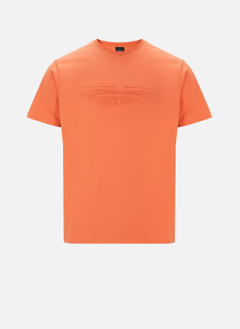 T-shirt logo en relief OrangeHACKETT 