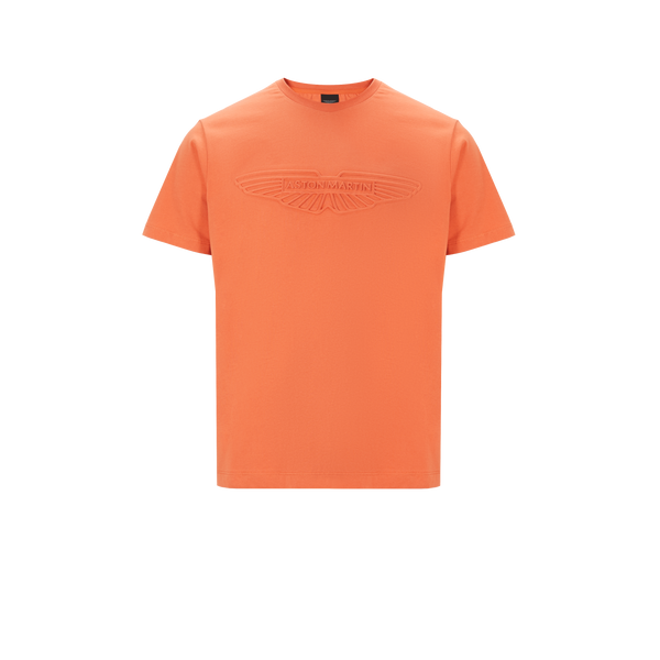 Hackett Embossed Logo T-shirt In Orange