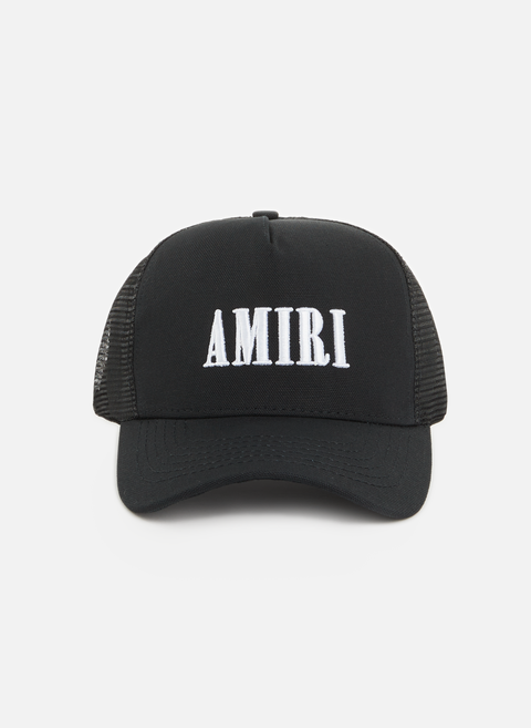 قبعة بشعار قطن باللون الأسود AMIRI 