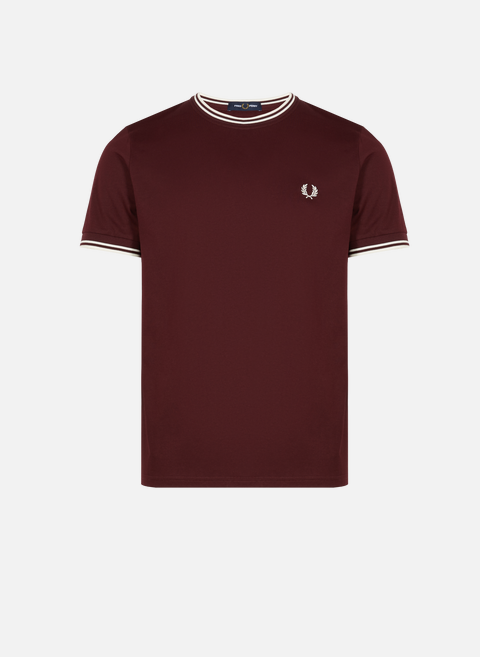 T-shirt en coton  RougeFRED PERRY 