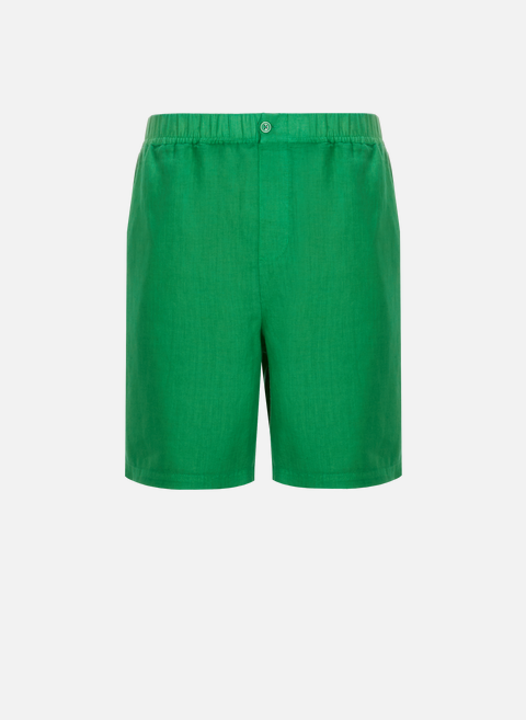 Linen shorts GreenHARRIS WILSON 