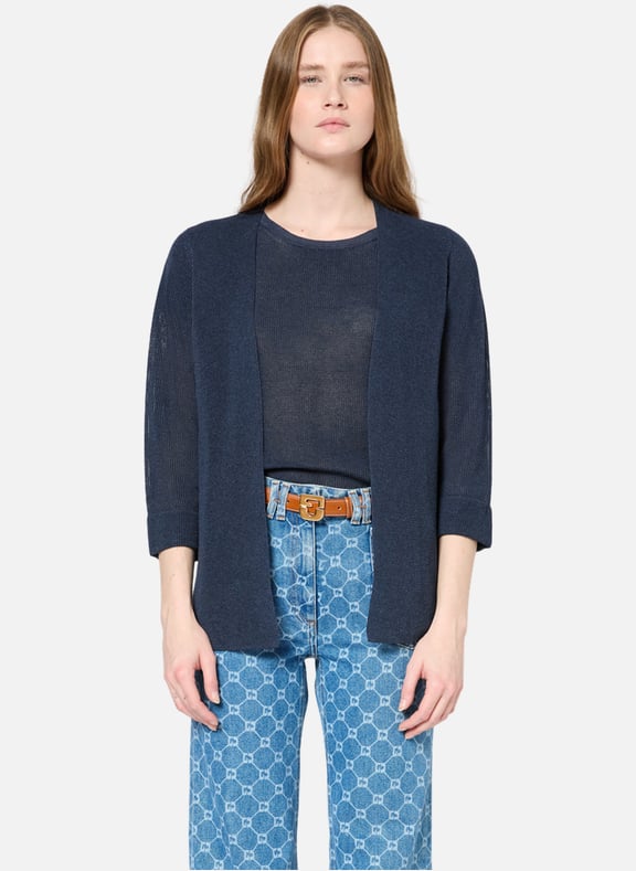 Gilet en maille irisée - janis Bleu by GERARD DAREL GERARD DAREL Gilet en maille irisée - janis Bleu