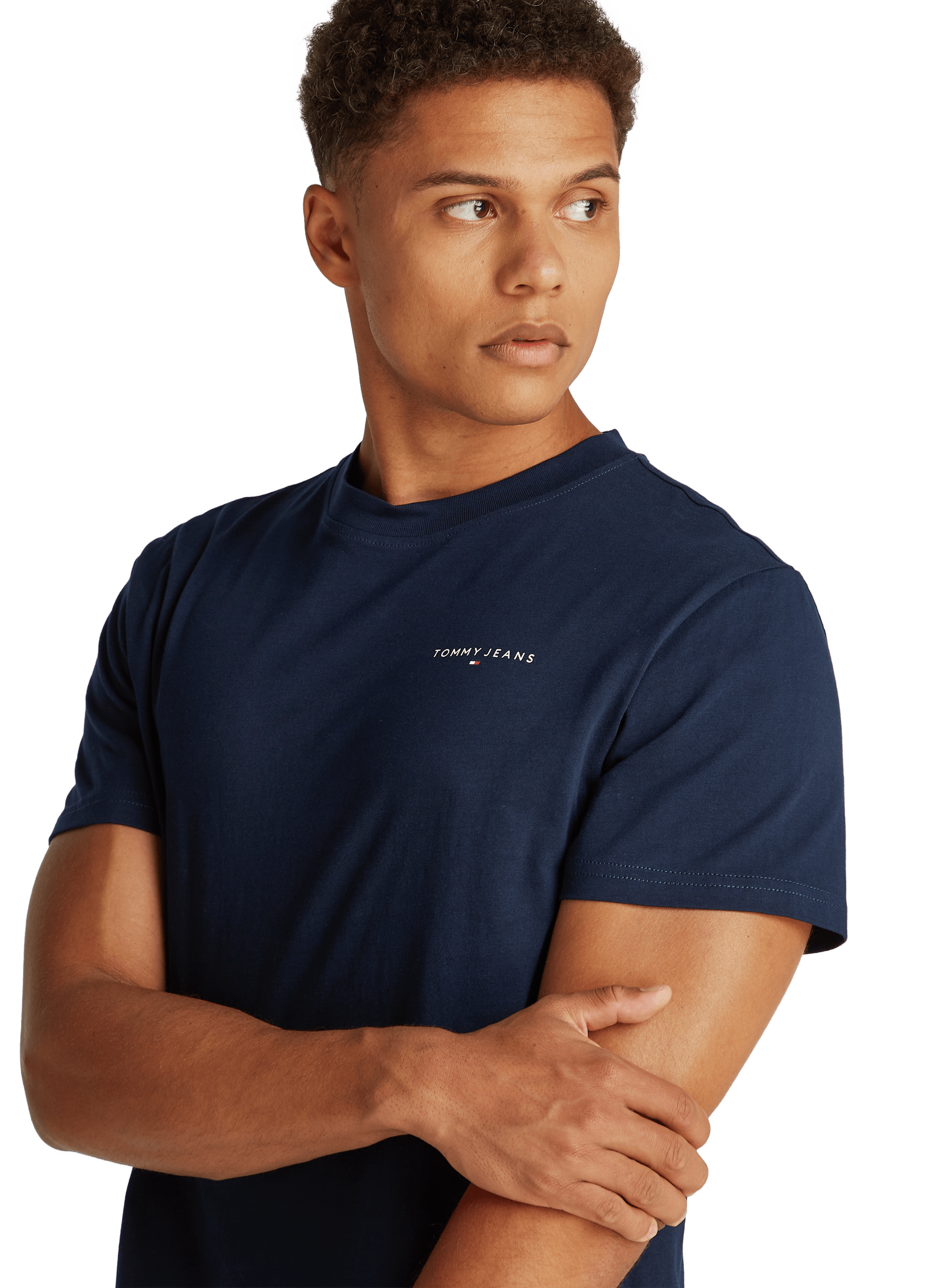 Fitted logo T-shirt TOMMY HILFIGER Blue