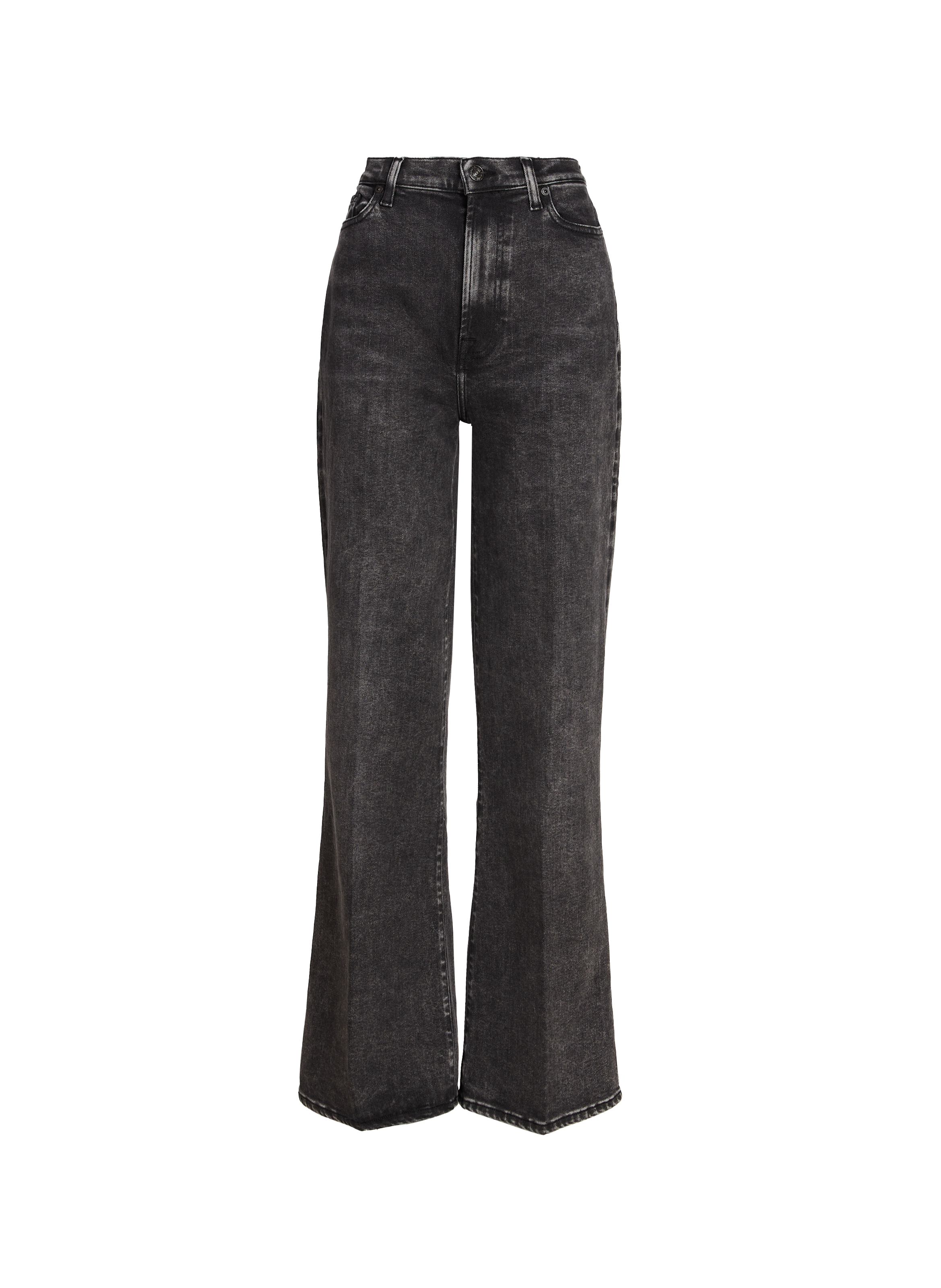 Jean large taille haute 7 FOR ALL MANKIND Noir
