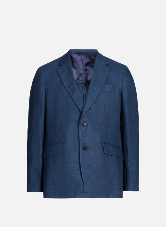 Washed linen blazer Blue by HACKETT HACKETT Washed linen blazer Blue