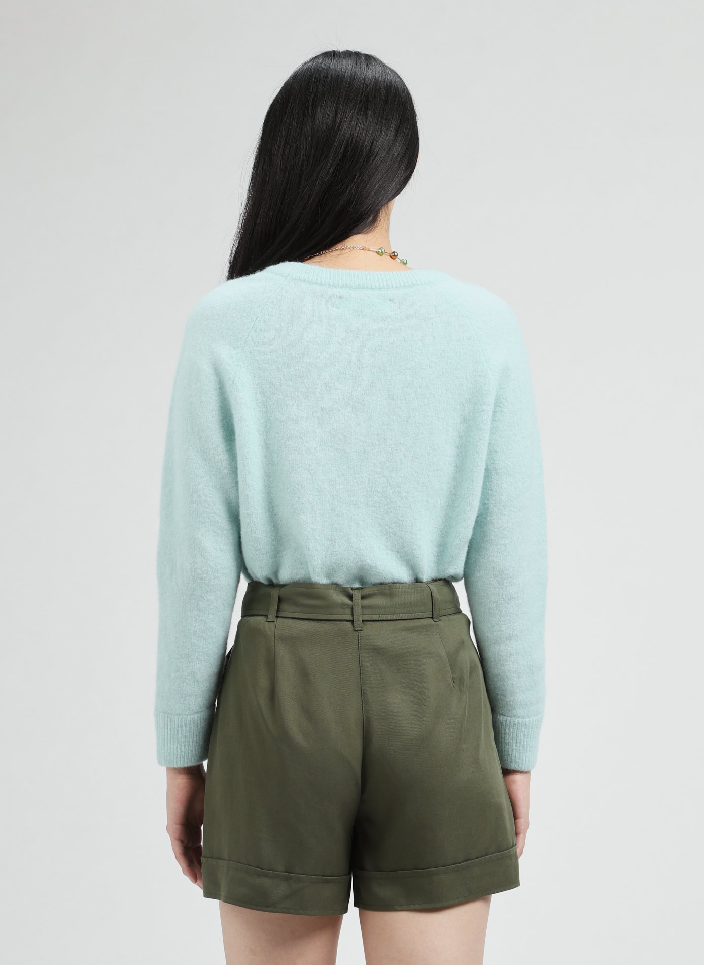 Pull uni en laine SAMSOE SAMSOE Vert