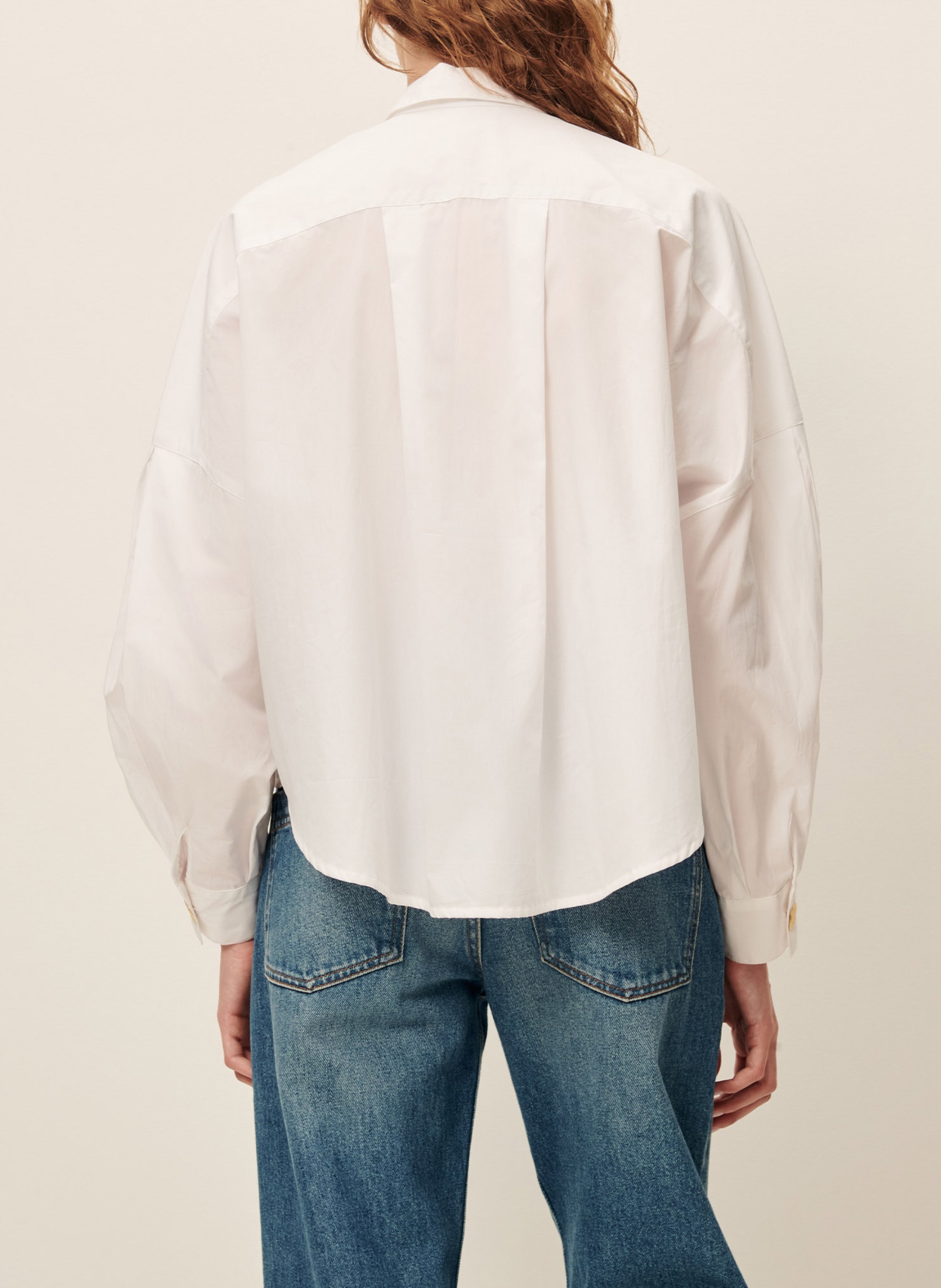 Chemise col classique en coton balanca SESSUN Blanc