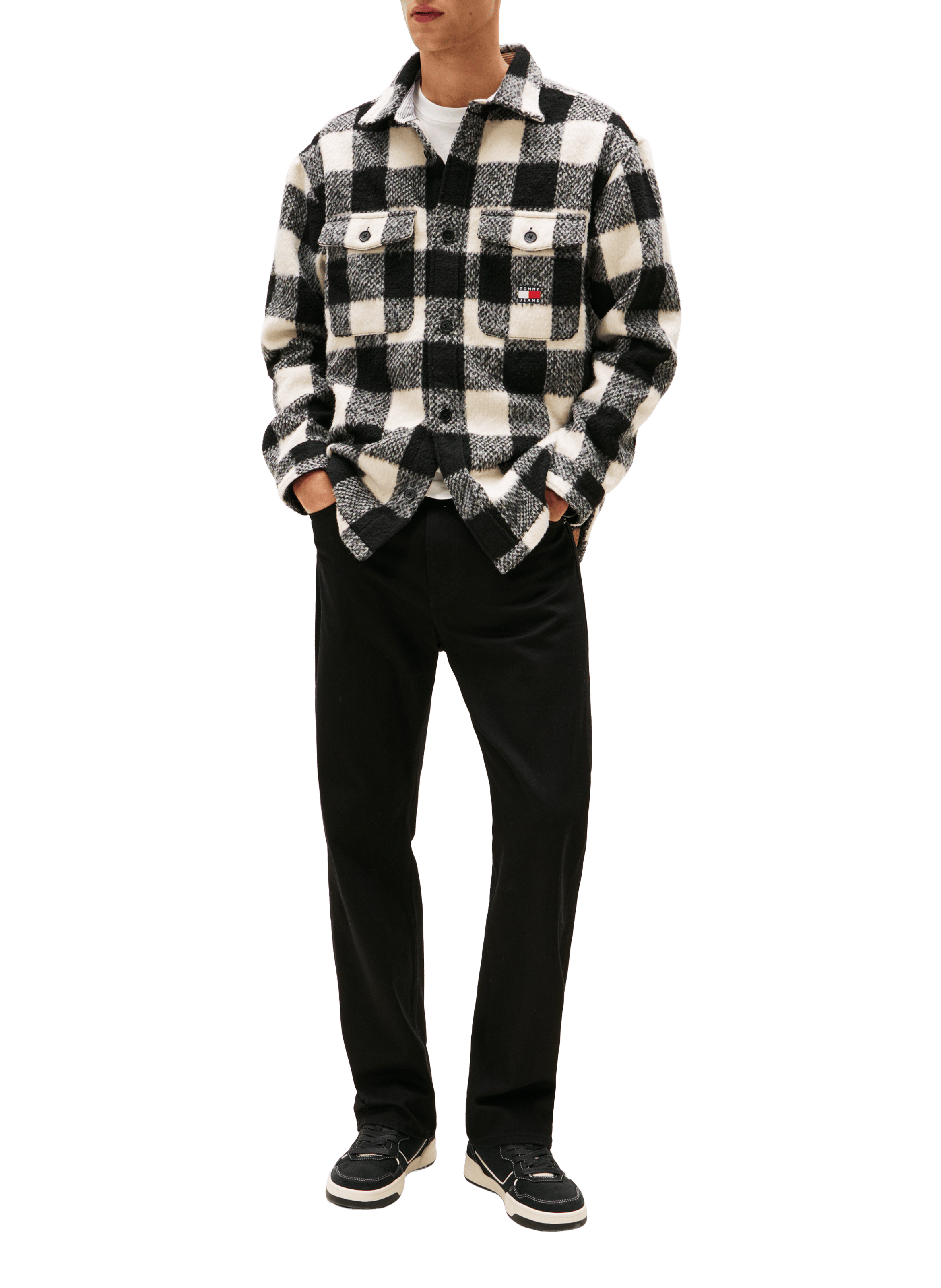 Straight-cut cotton-blend jeans TOMMY HILFIGER Blue