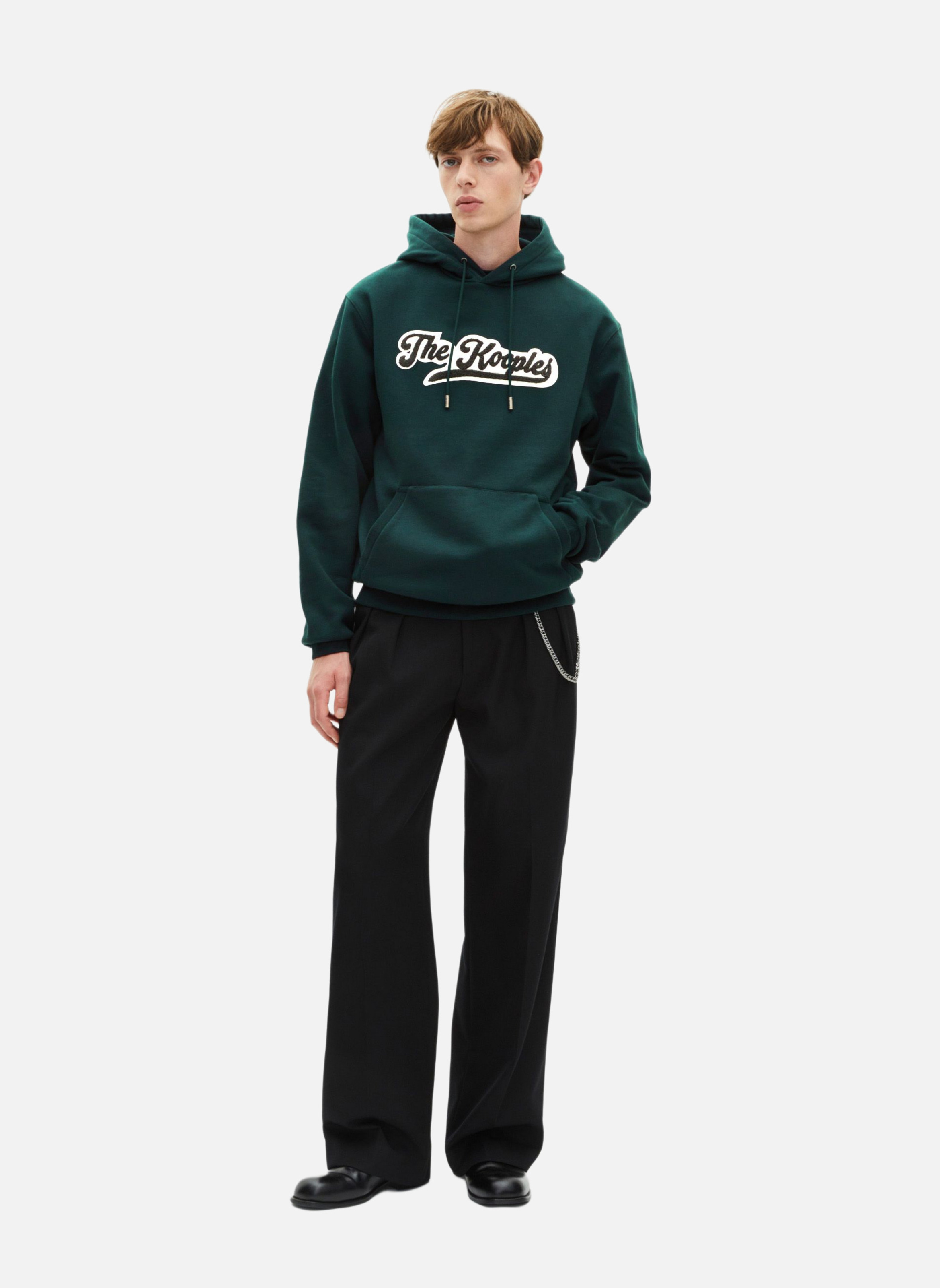 Sweatshirt à capuche avec patch THE KOOPLES Vert