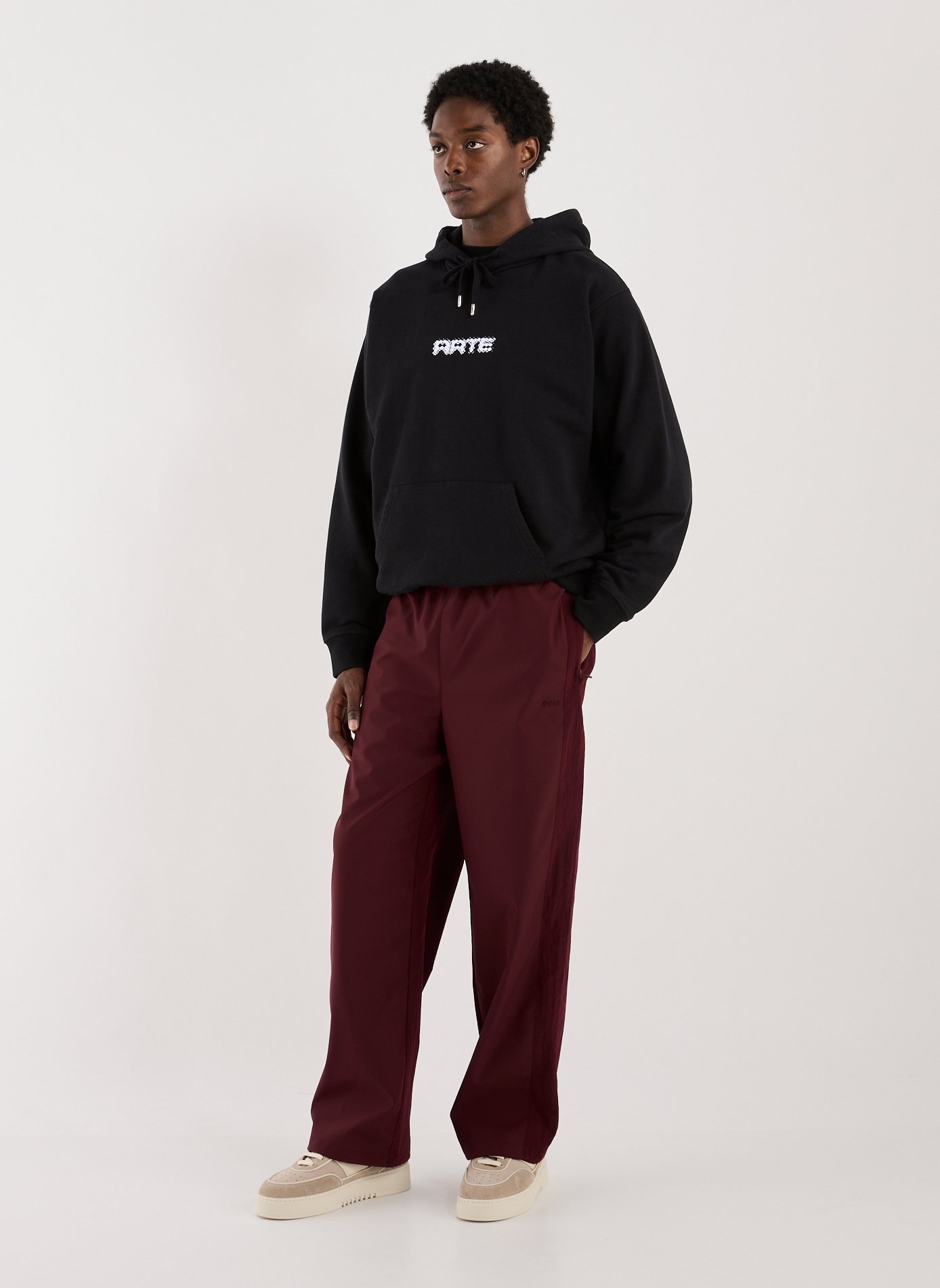 Embroidered cotton sweatshirt ARTE ANTWERP Black