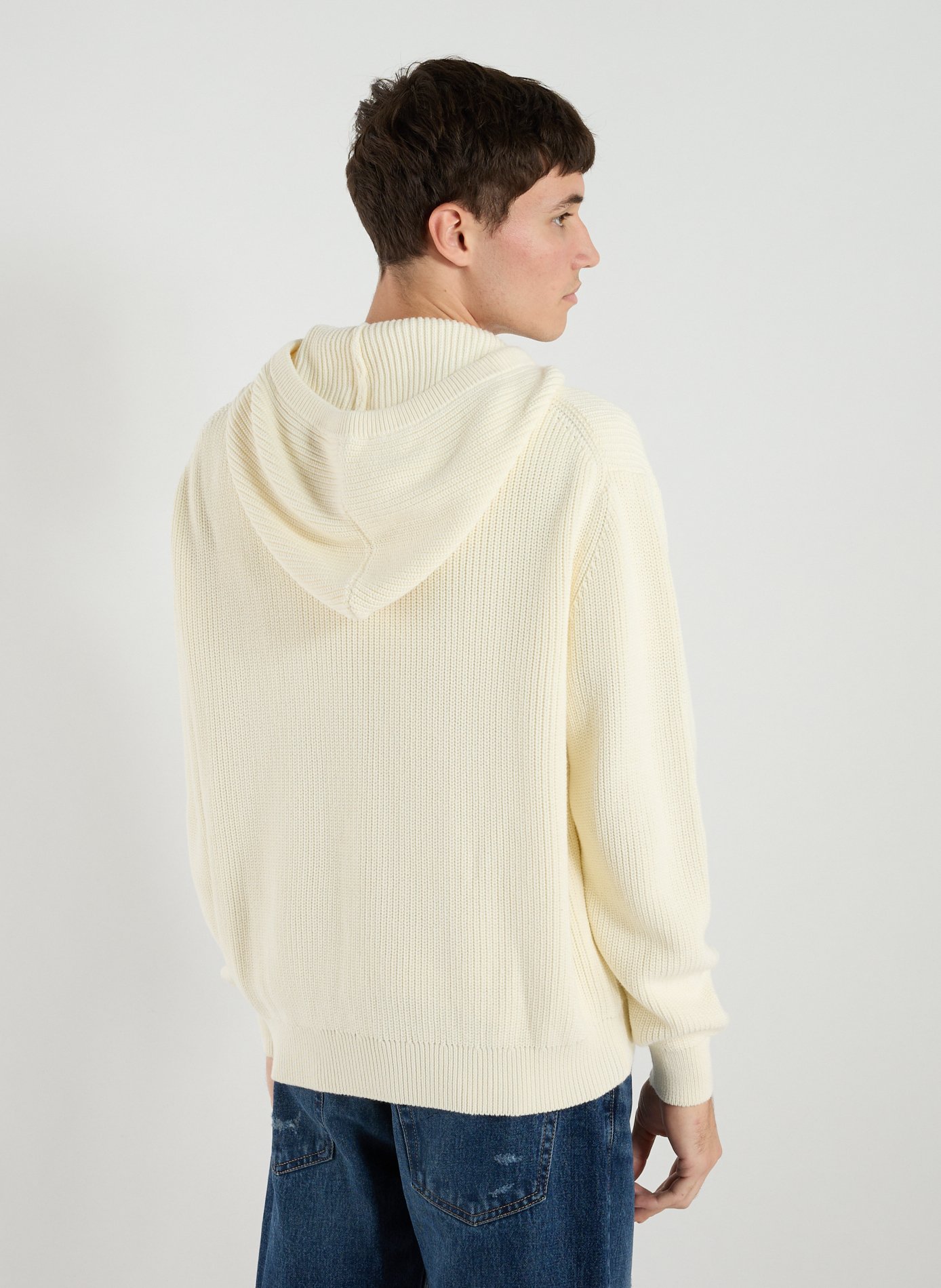 Cotton hoodie GUESS Beige