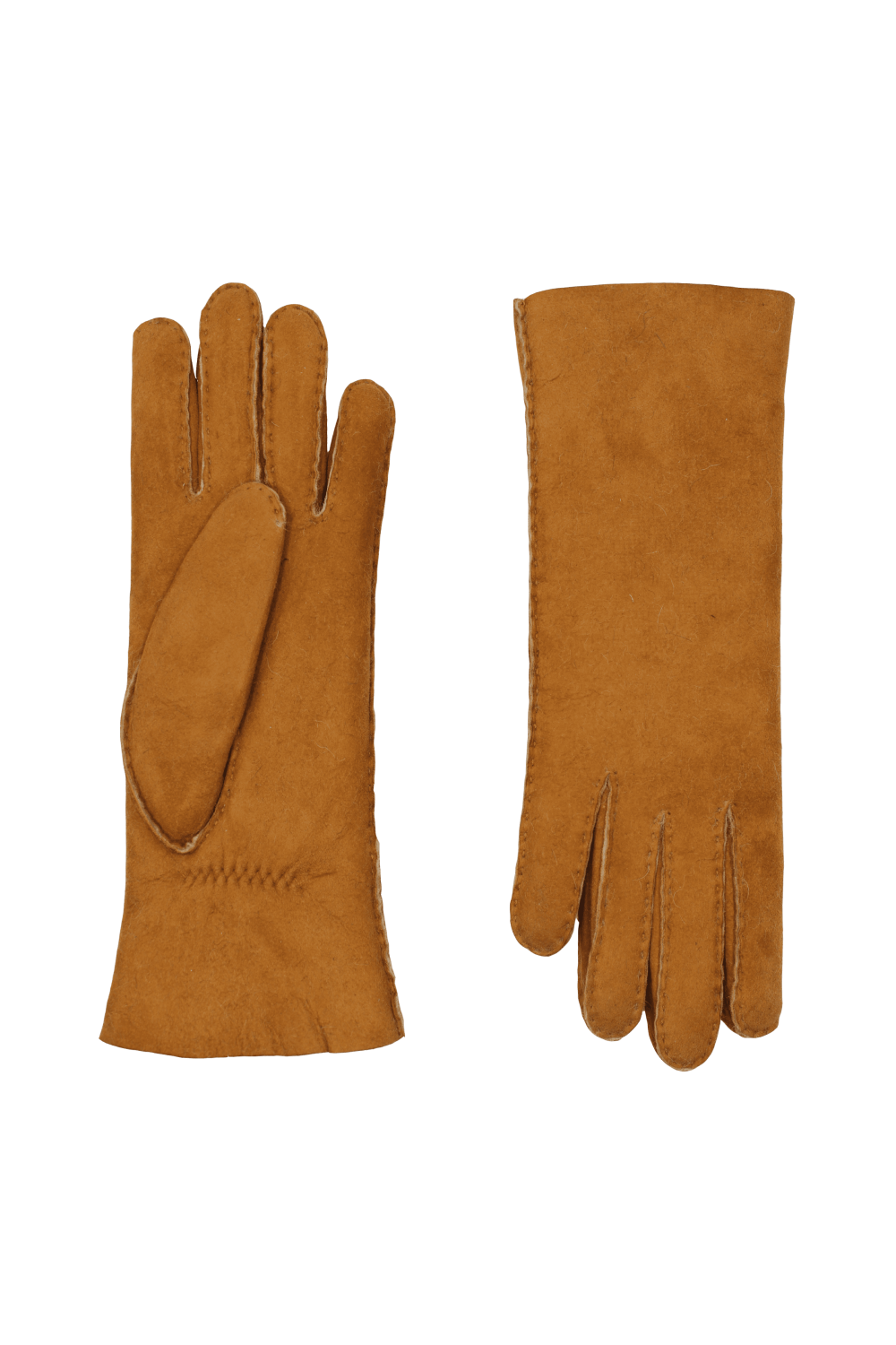 Gants denise femme cuir double face AGNELLE Marron